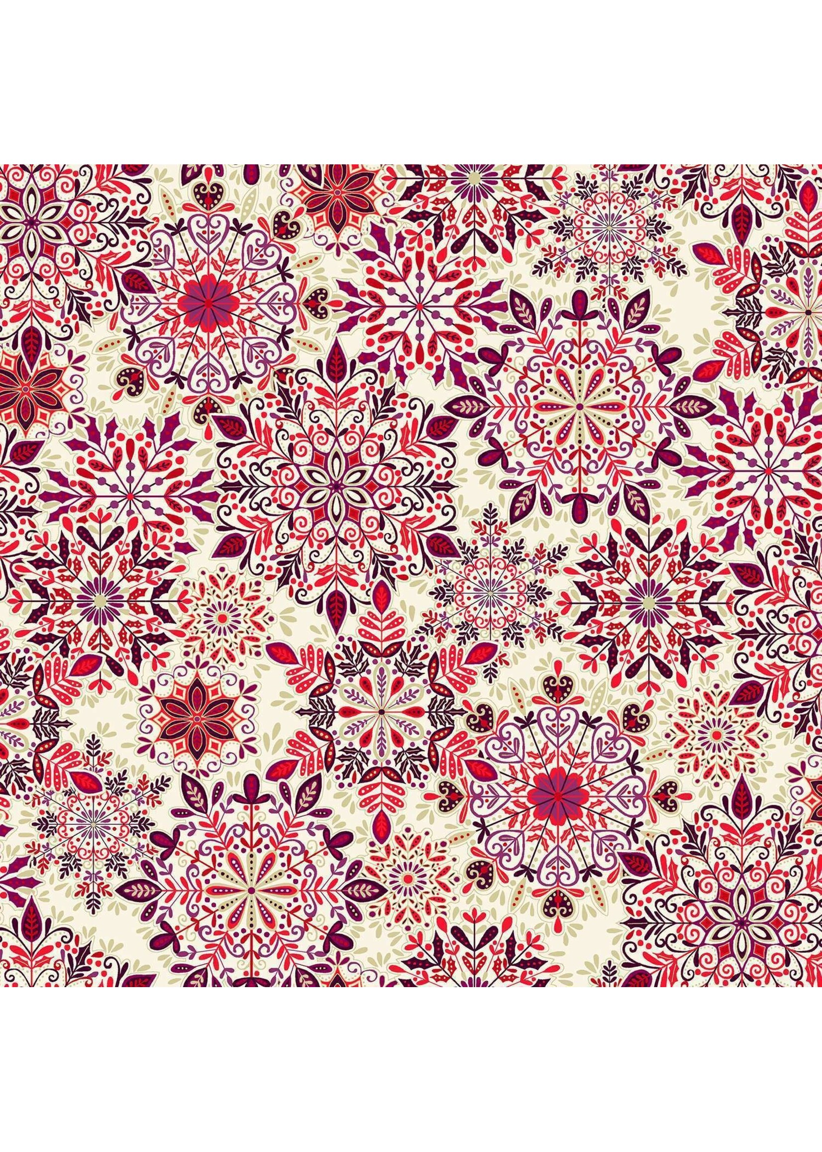Makower Enchanted - Red - 027R