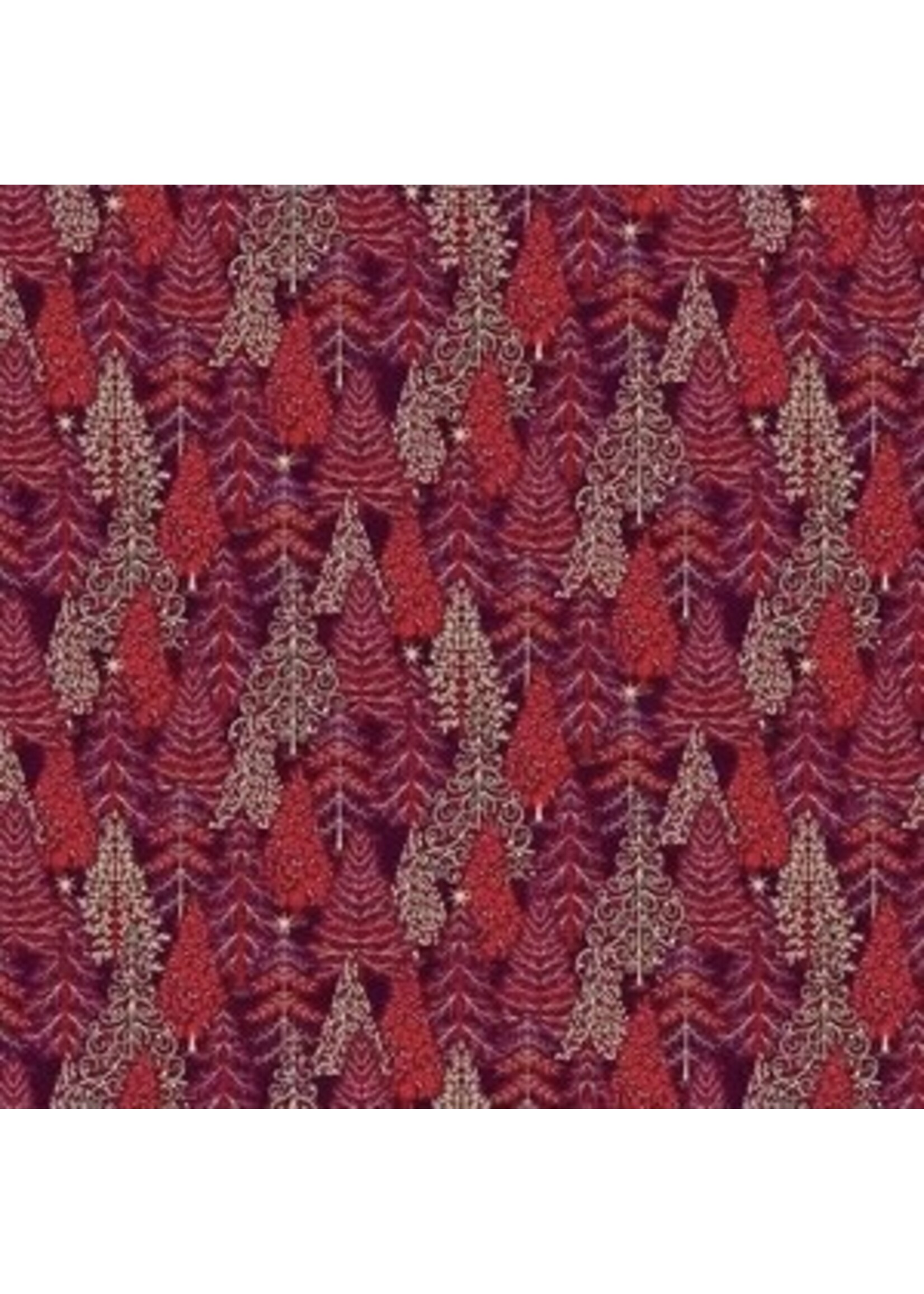 Makower Enchanted - Forest - Red - 029R
