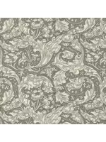 Moda Fabrics Morris Collection - Ebony Suite - Bachelor's Button - Dove Porcelain - 8386-13