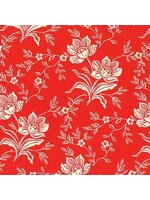 Moda Fabrics Woodcut Floral - Red - 11175-15