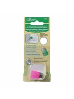 Clover Vingerhoed - Silicon Thimble - Maat M - 15,5 mm - Roze