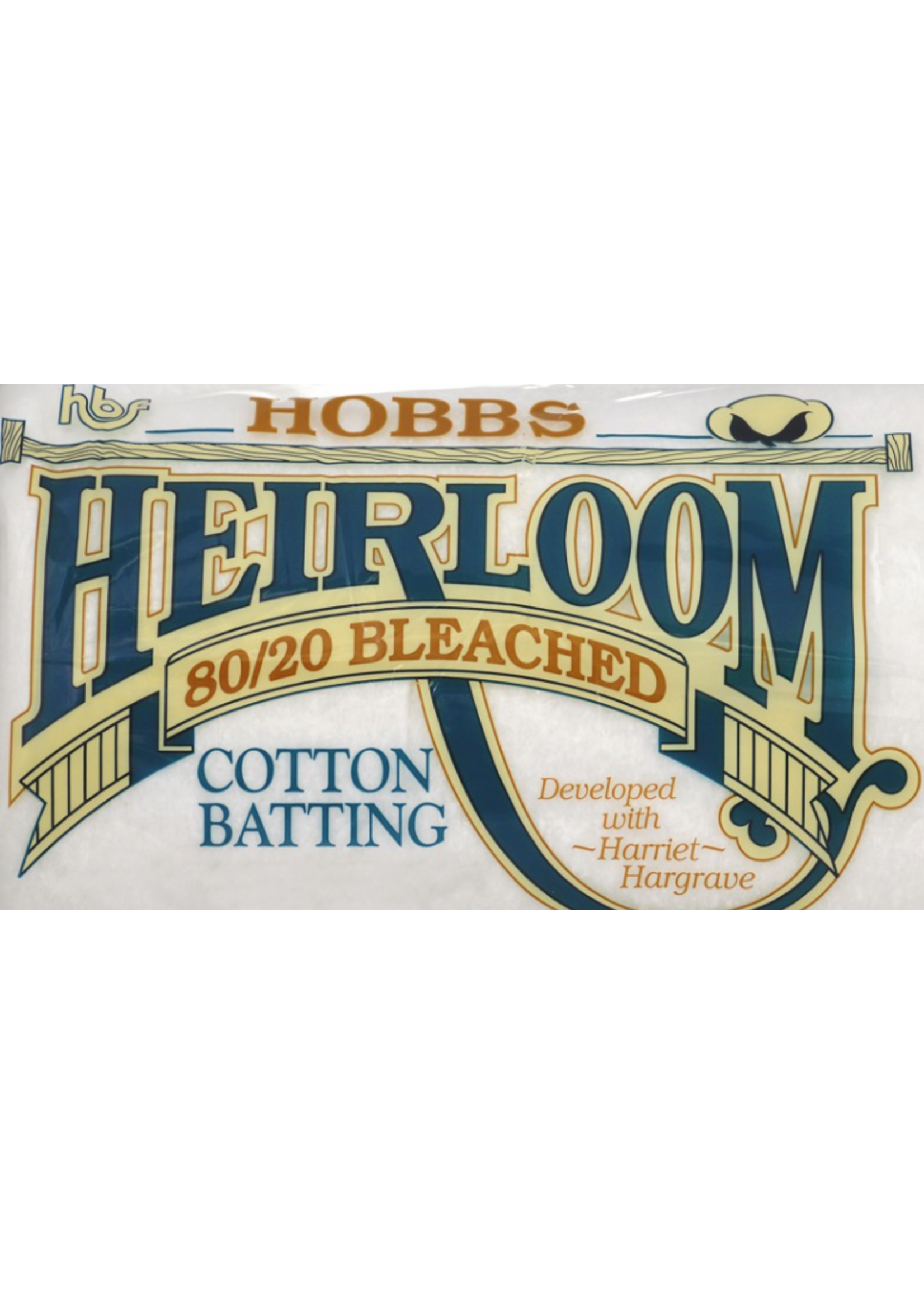 Hobbs Katoen/Polyester - Heirloom 80/20 Bleached - Van de rol (per 10 cm) 275 cm breed