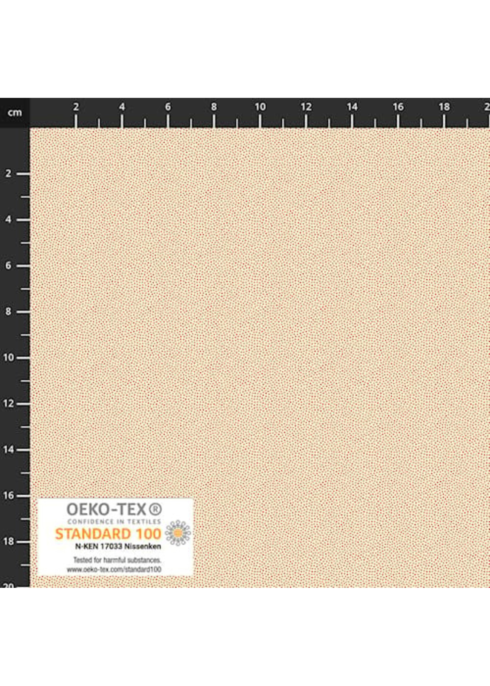 Stof Fabrics Petits Points - Cream-Red - 341