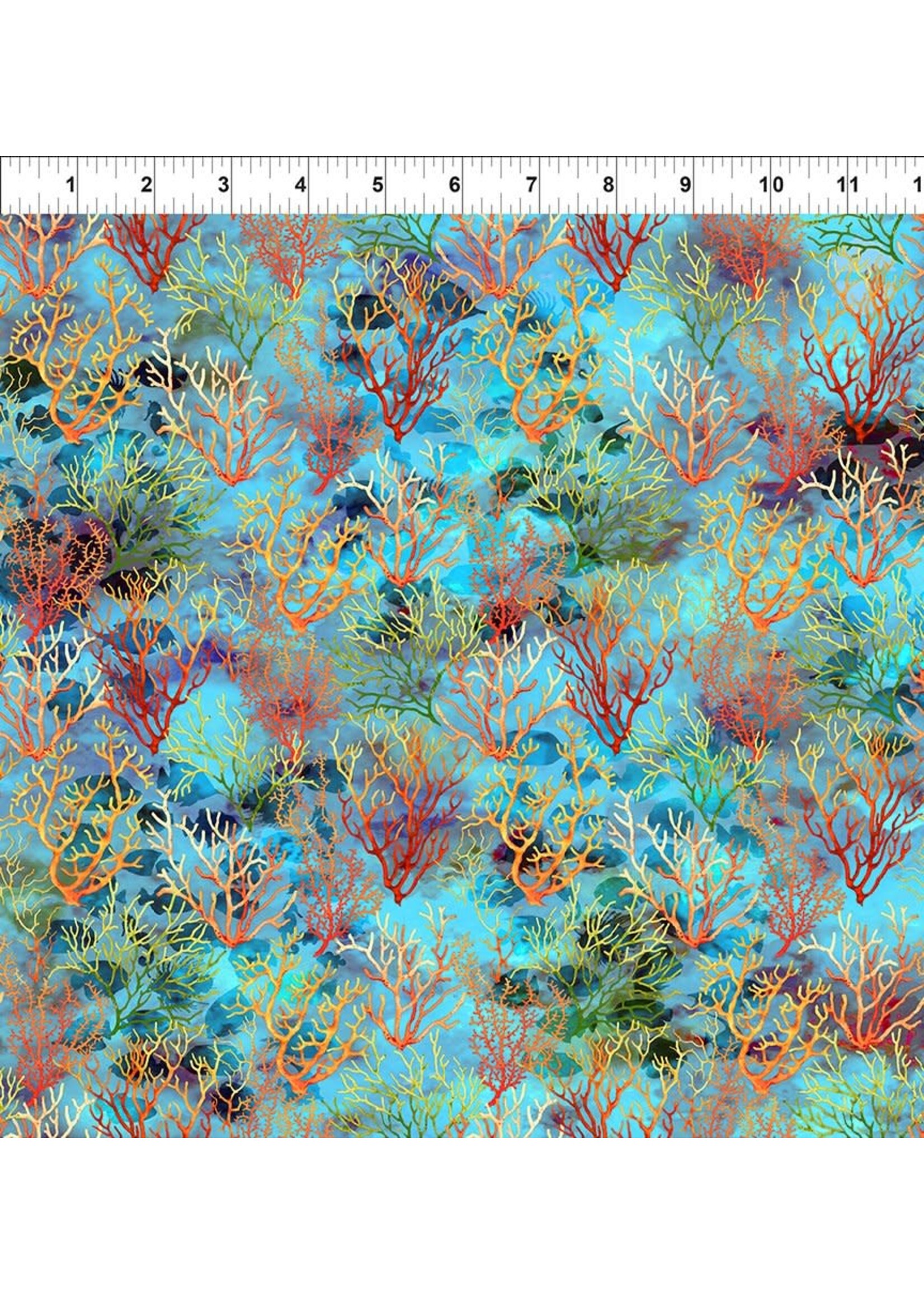 In The Beginning Calypso III - Coral - Teal - 35CAL2
