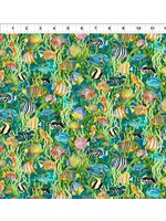 In The Beginning Calypso III - Fish - Teal - 34CAL2