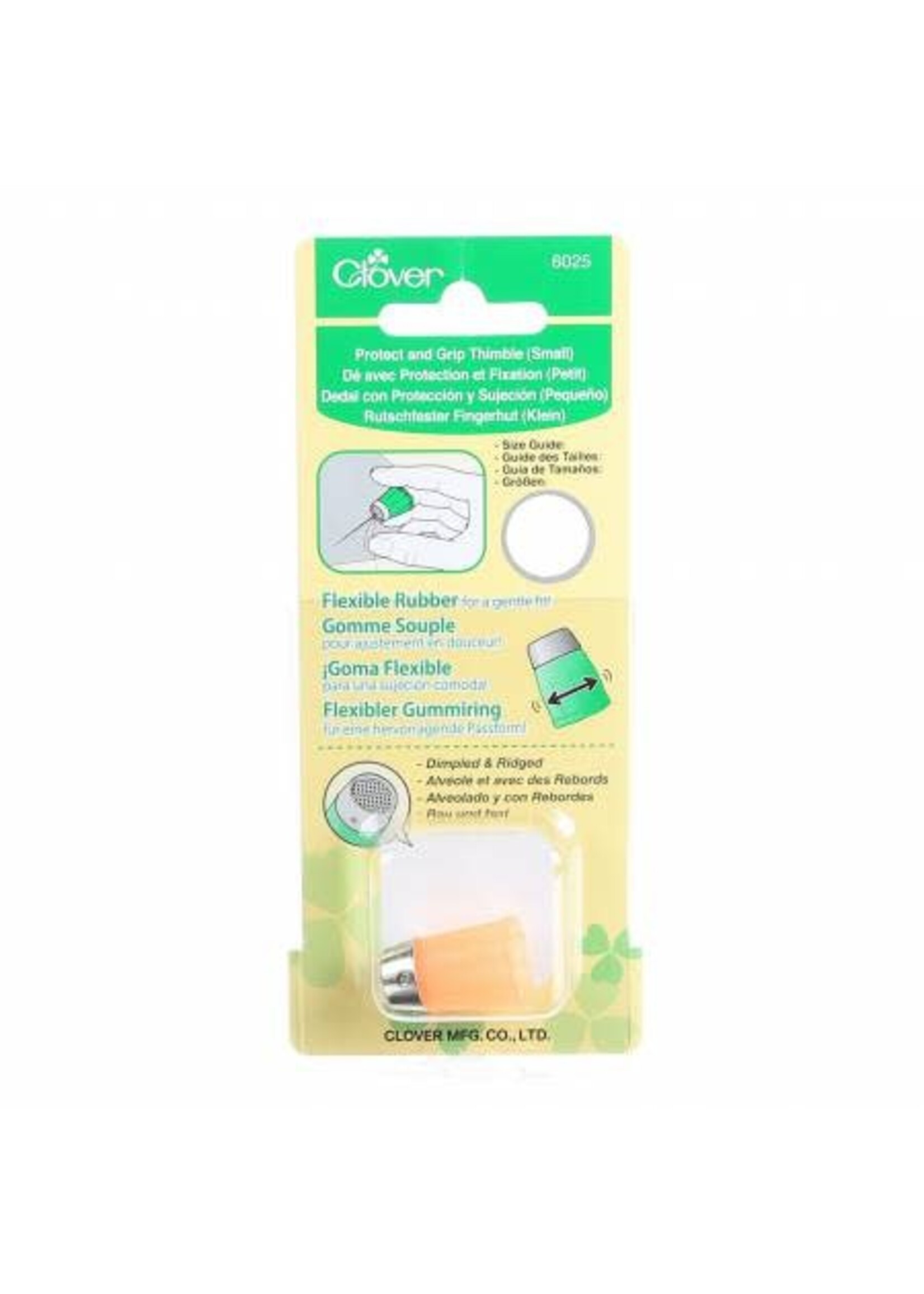 Clover Vingerhoed - Silicon Thimble - Maat S - 14,5 mm - Oranje