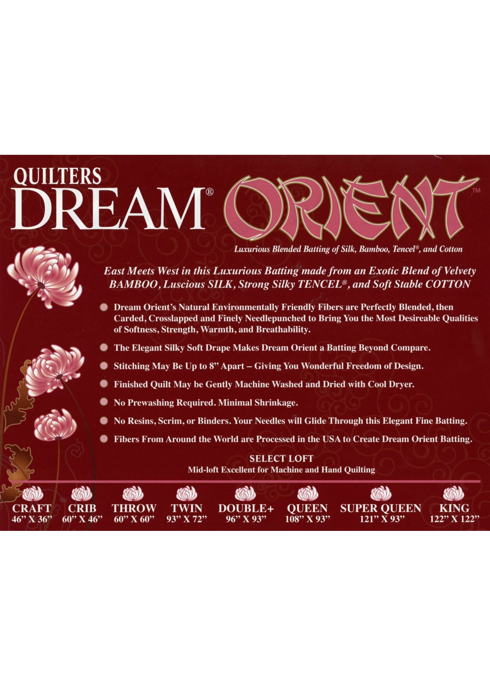 Quilters Dream Bamboe/Zijde/Katoen/Eucalyptus - Orient - 108 inch x 93 inch  Queen