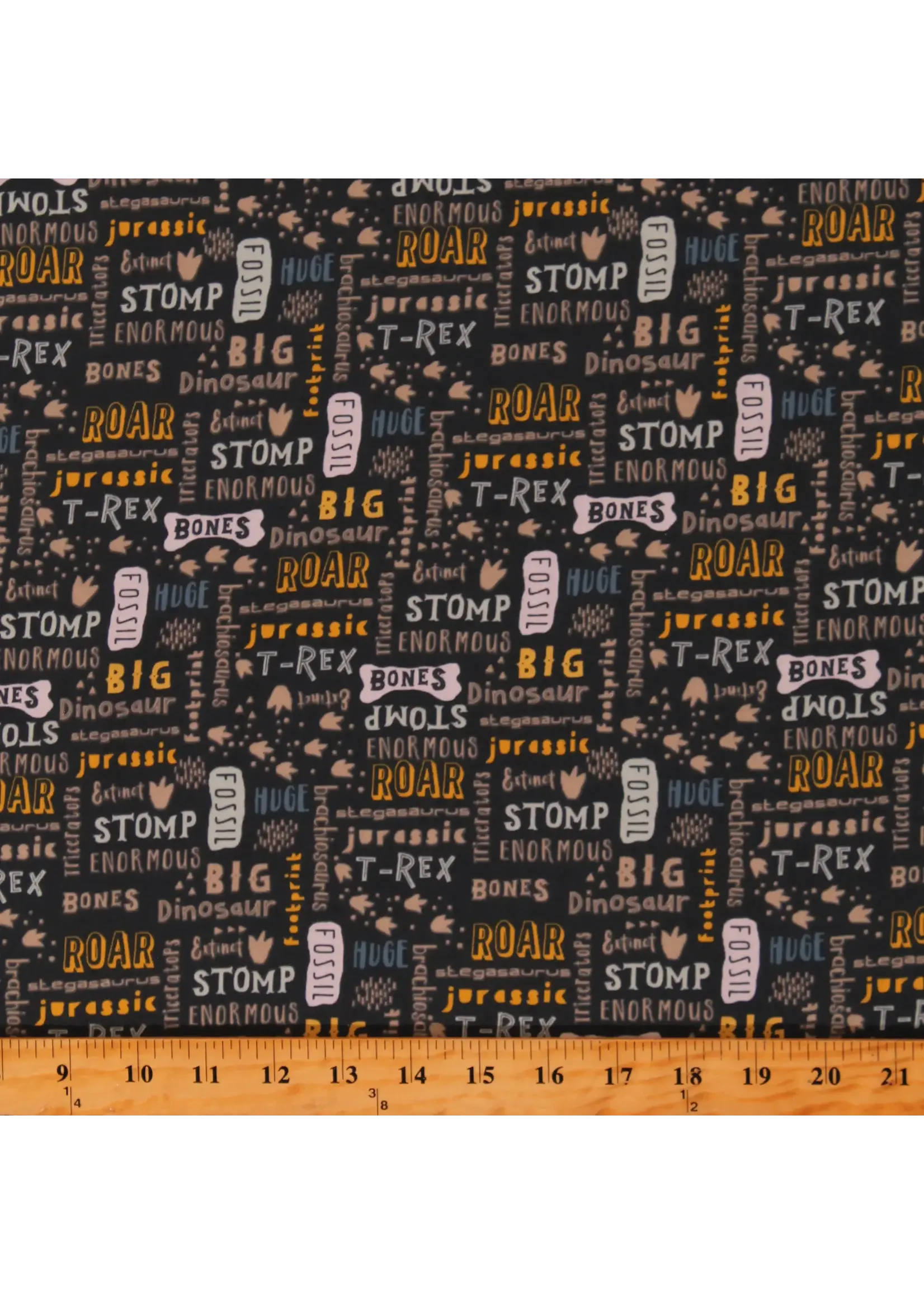 Riley Blake Designs Fossil Rim - Words - Grey