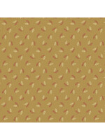 Andover Fabrics Edyta Sitar - Super Bloom - Hops - Dark Khaki - Coupon - 75 cm x 110 cm