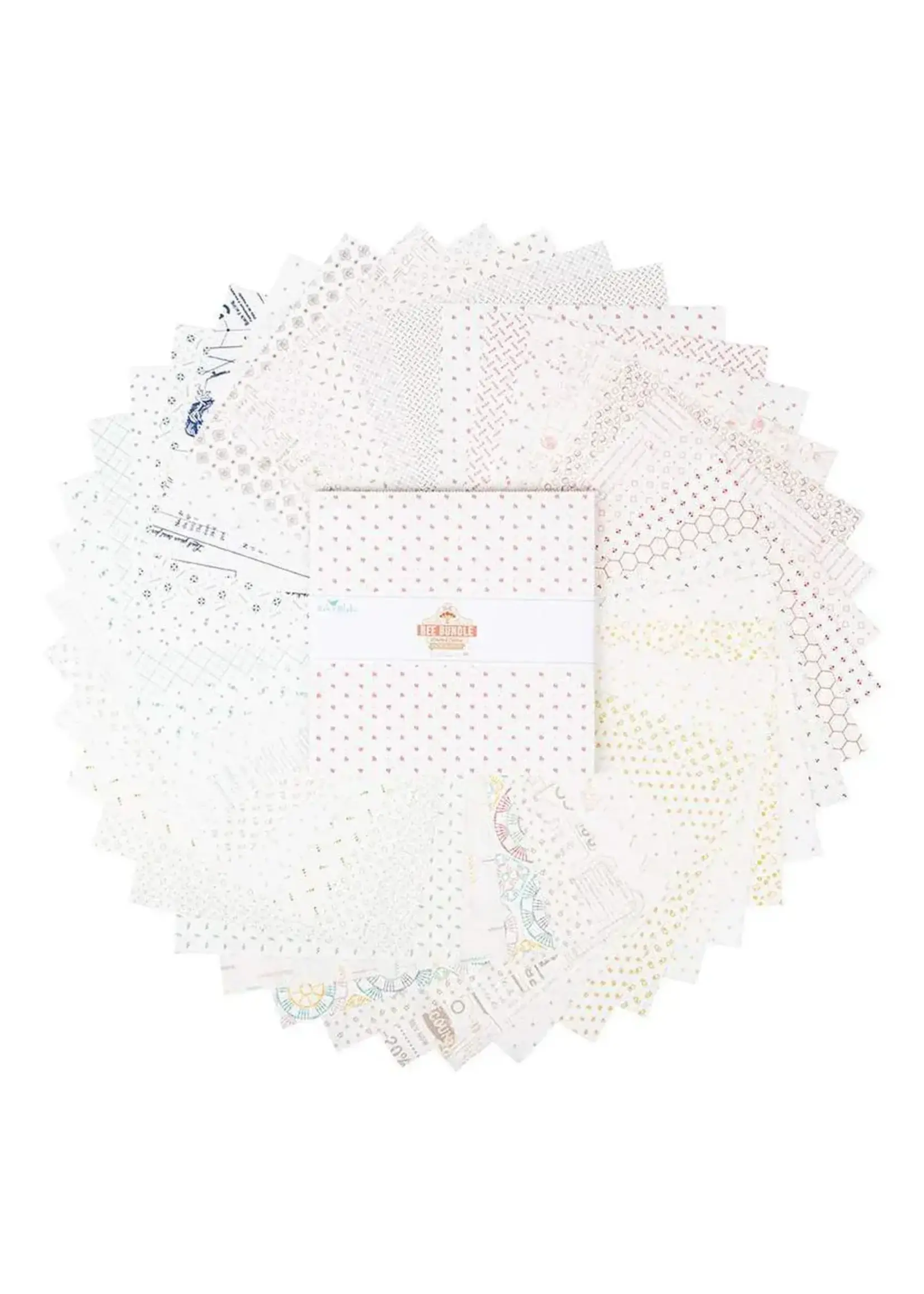 Riley Blake Designs Lori Holt - Bee Bundle - Backgrounds - Layer Cake - 10x10 inch