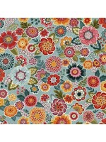 Makower Revival - Floral Blue - 56B