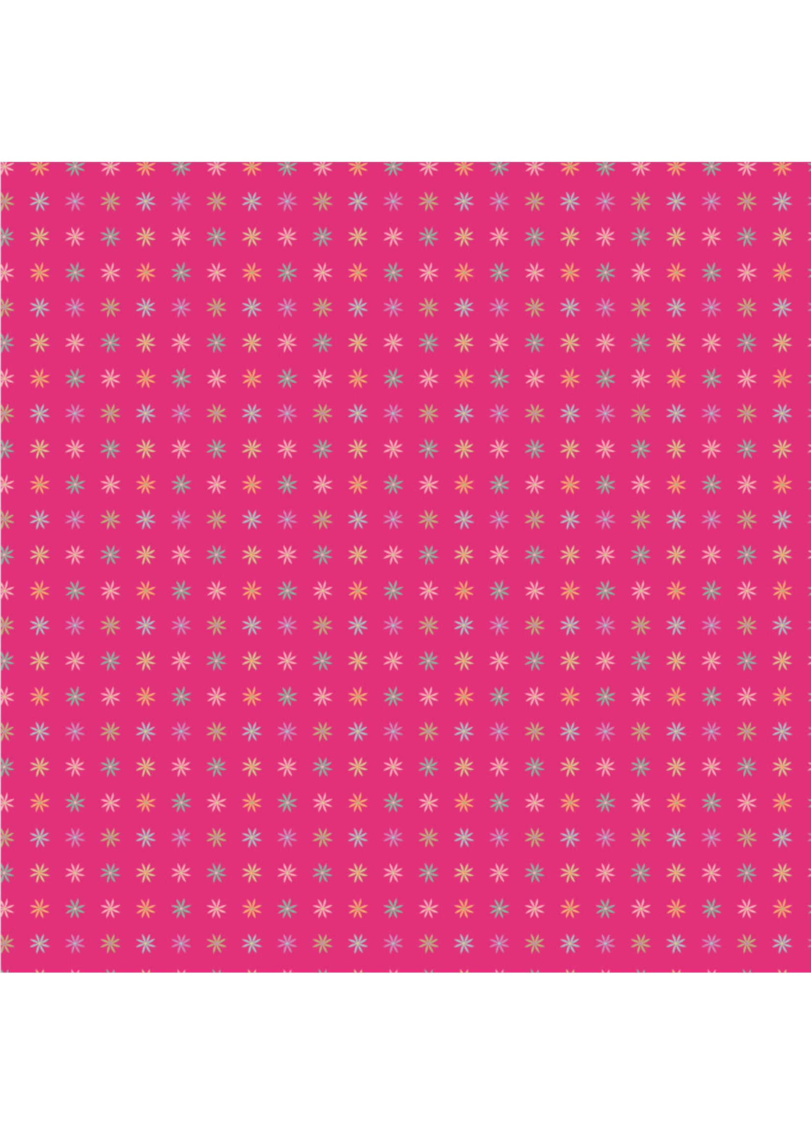 Poppie Cotton Calico Cowgirls - I Got Spurs - Dark Pink