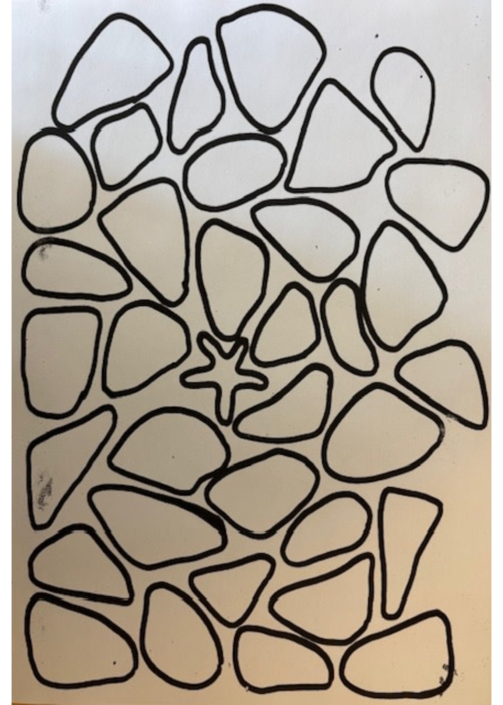 Stofpakket - Seaglass Zeester  - Inclusief Patroon.