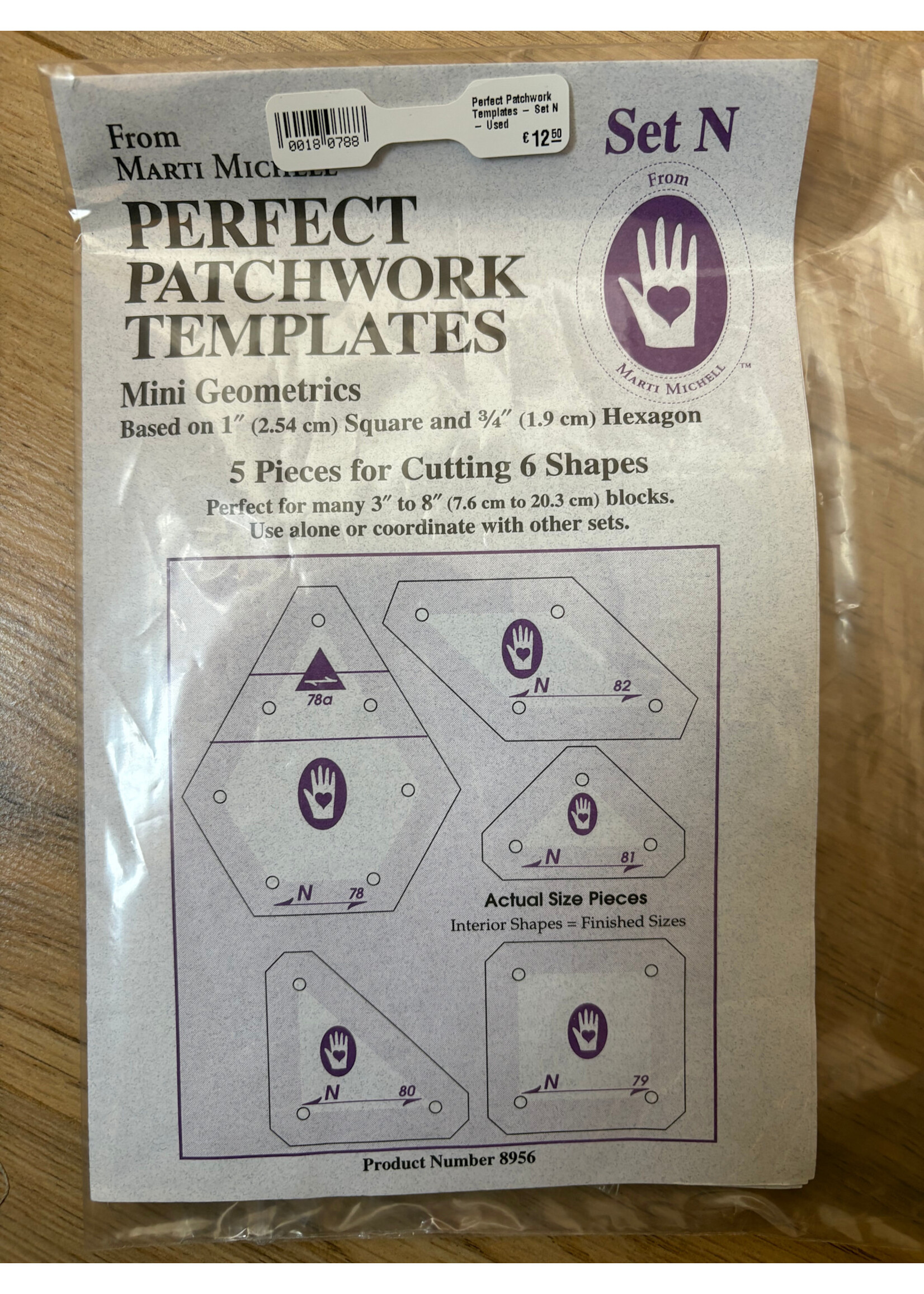 Marti Michell Perfect Patchwork Templates - Set N - Used