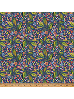 Hoffman Fabrics Whimsical Flower Garden - Navy - W5539-19