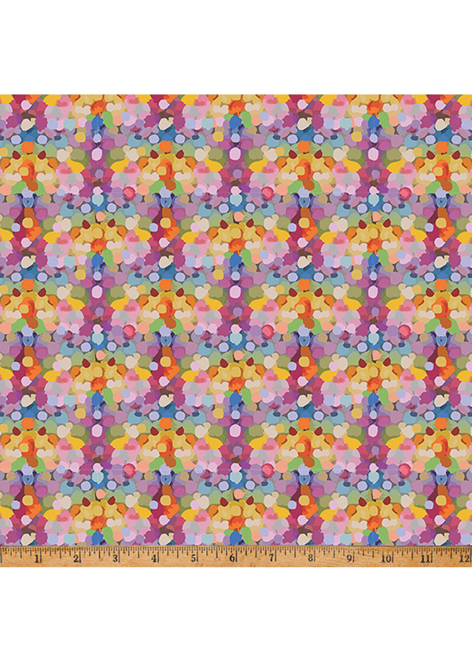 Hoffman Fabrics Whimsical Flower Garden - Multi - W5540-130