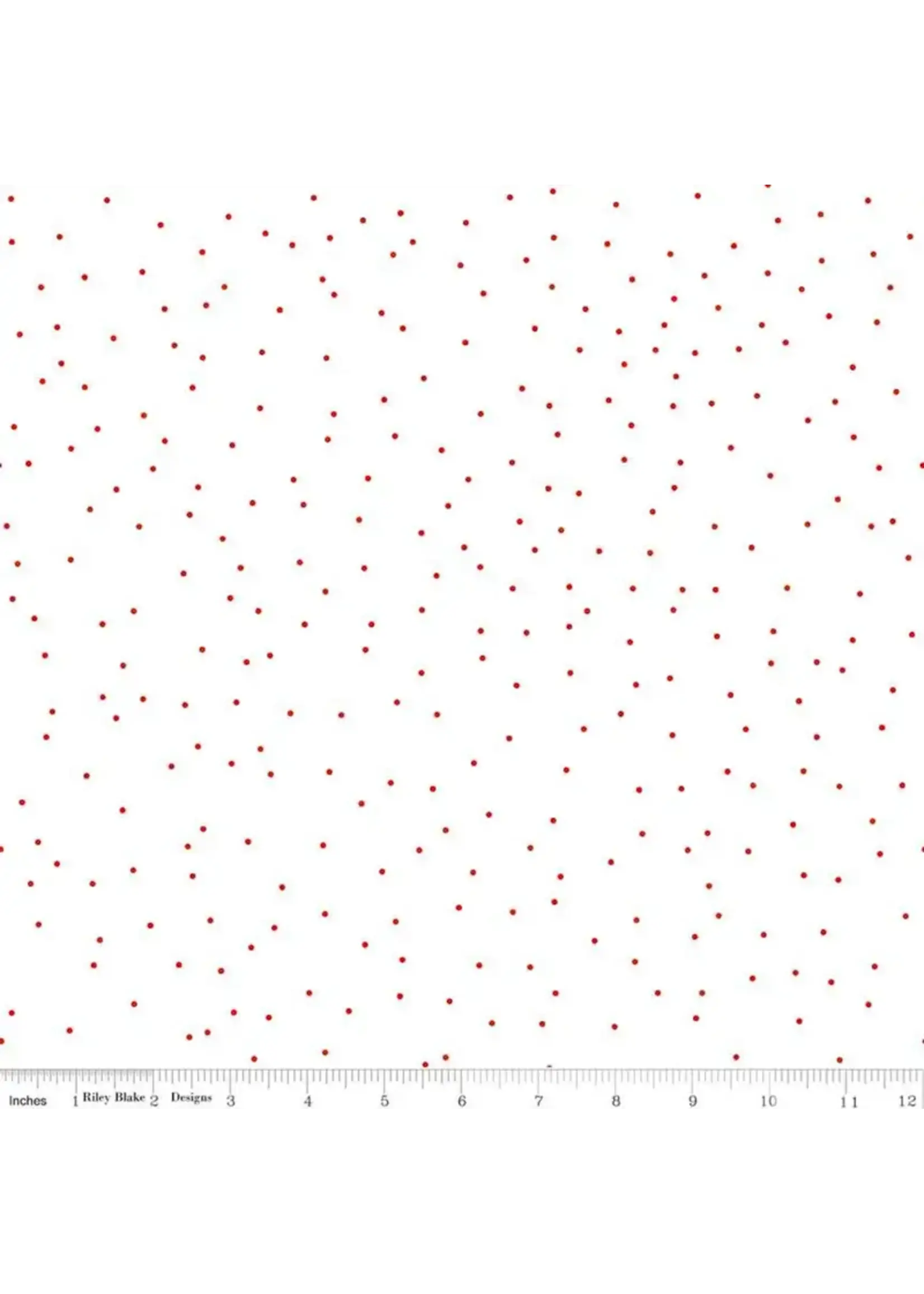 Riley Blake Designs Lori Holt - Seasonal Basics - Pin Dot - Red