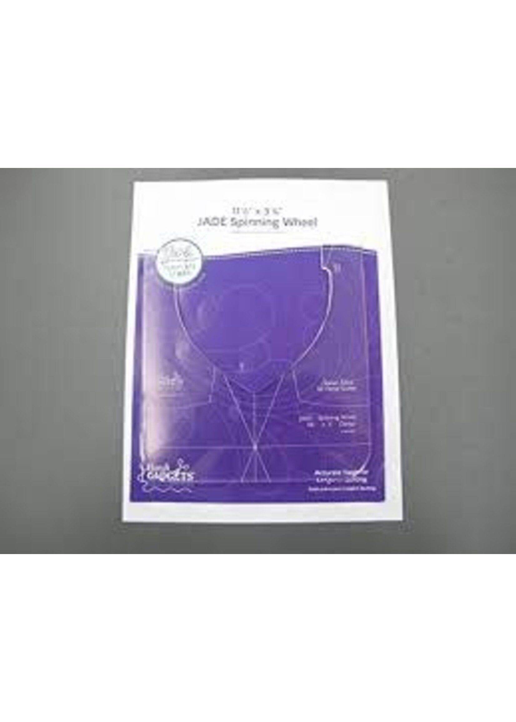 Handi Quilter Quiltliniaal - Jade Spinning Wheel - 11.5 inch x 3.75 inch