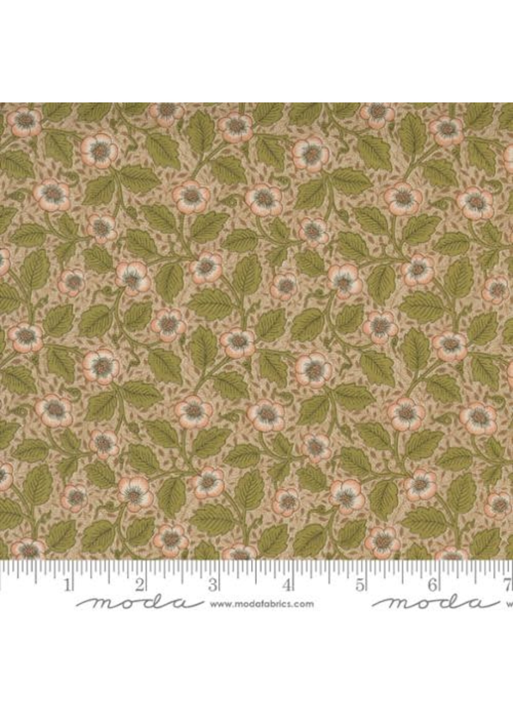 Moda Fabrics Morris Manor - Antipodes Florals - Porcelain - 8396 11