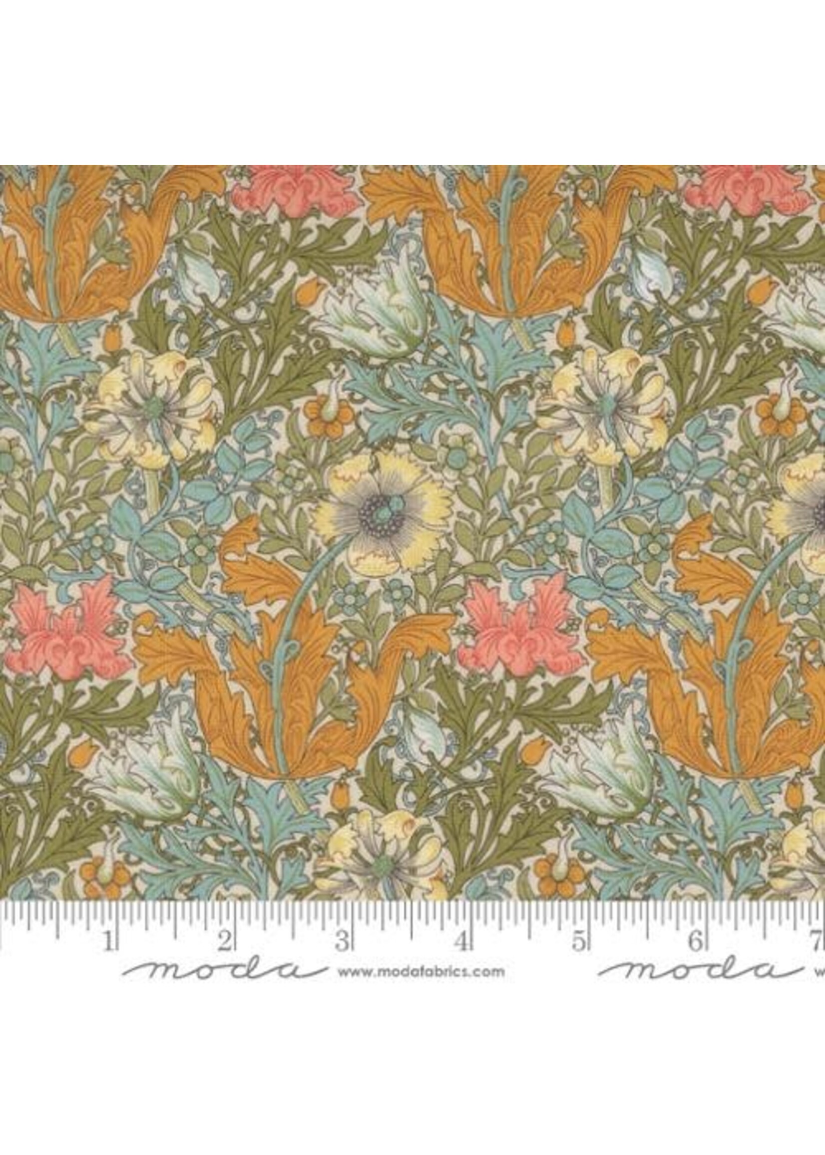 Moda Fabrics Morris Manor - Comptom Florals - Porcelain - 8390 11