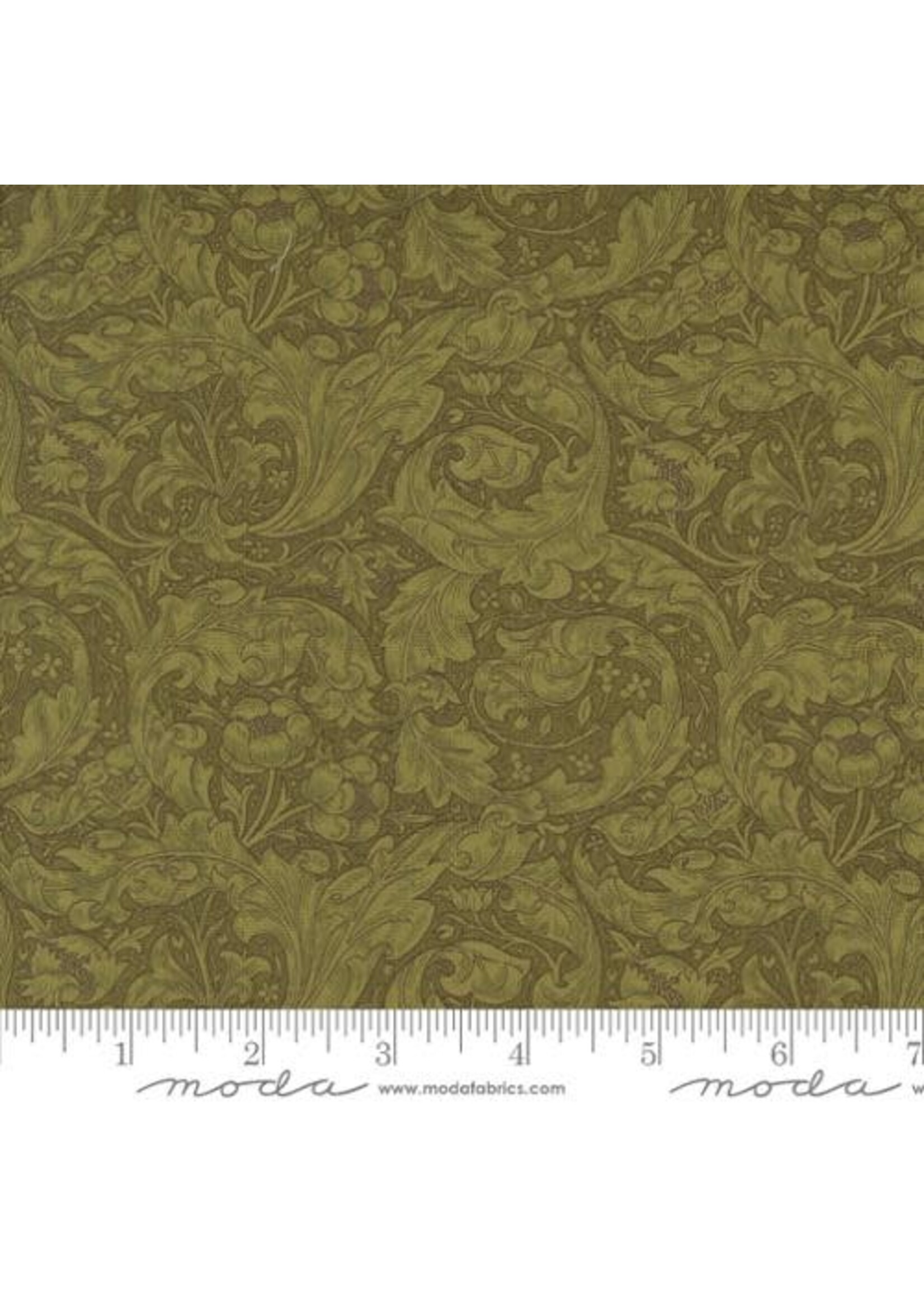 Moda Fabrics Morris Manor - Bachelors Button Blenders - Sage - 8394 12