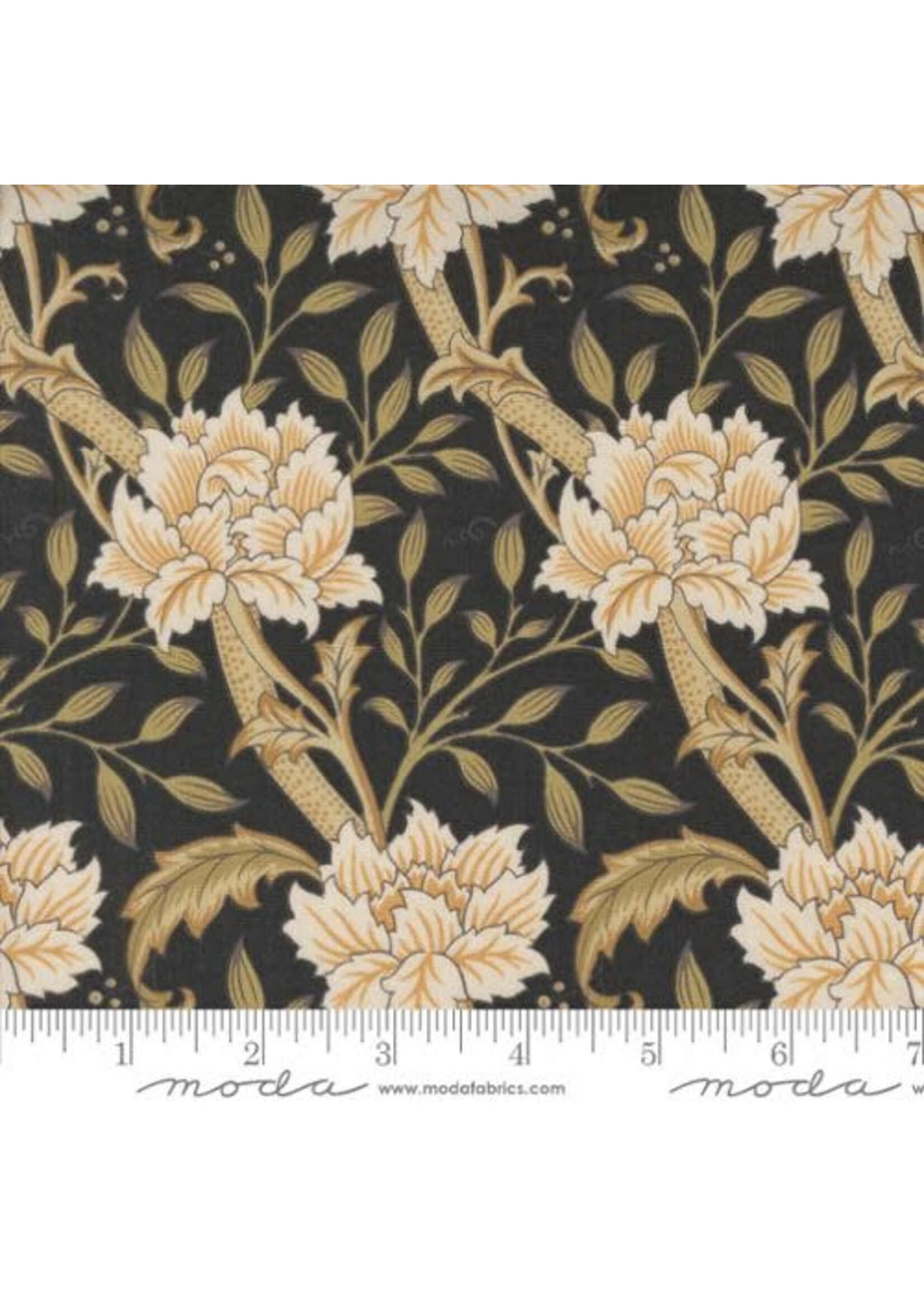 Moda Fabrics Morris Manor - Hammersmith Florals - Ebony - 8391 15