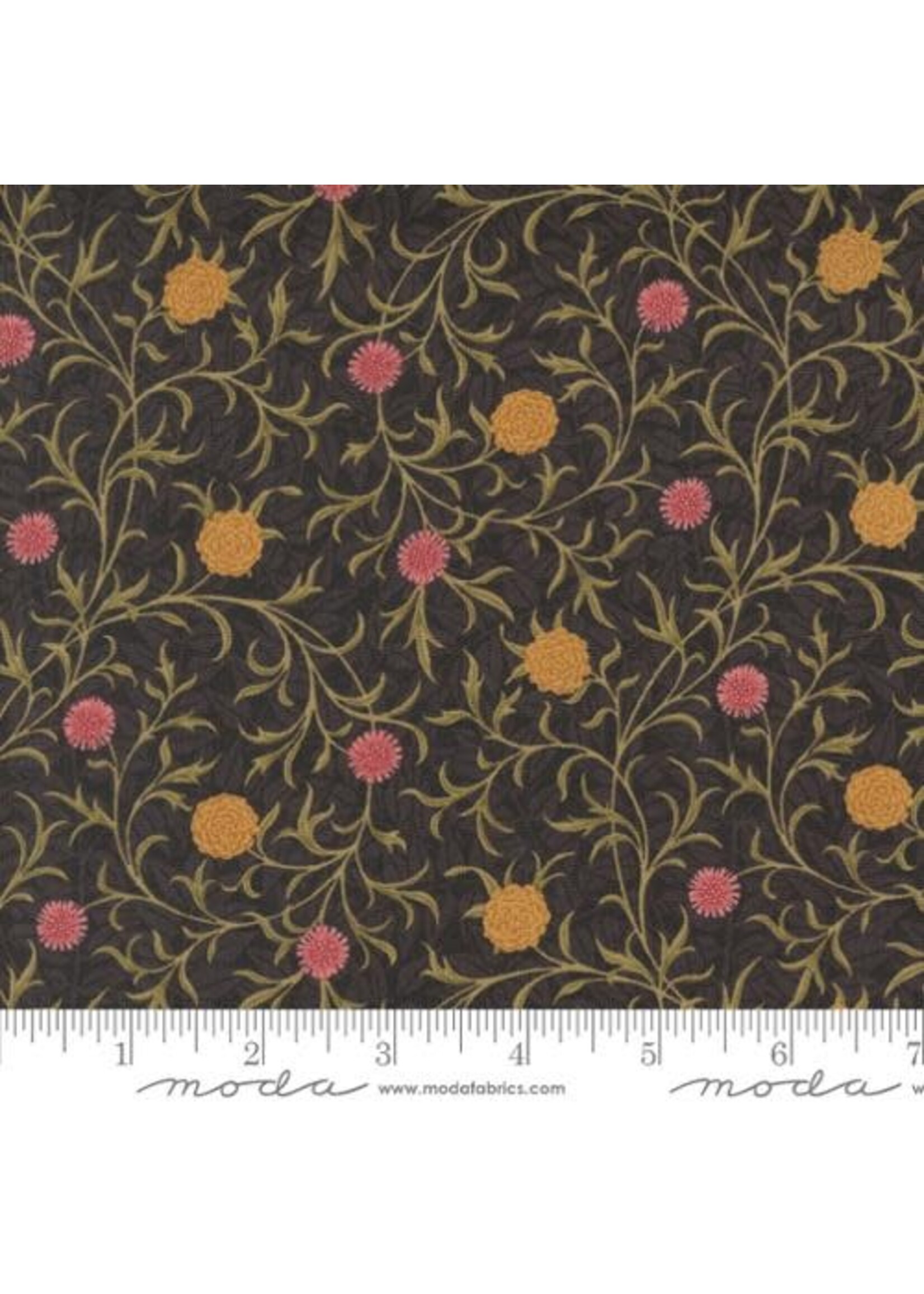 Moda Fabrics Morris Manor - Scroll Florals - Ebony - 8393 15