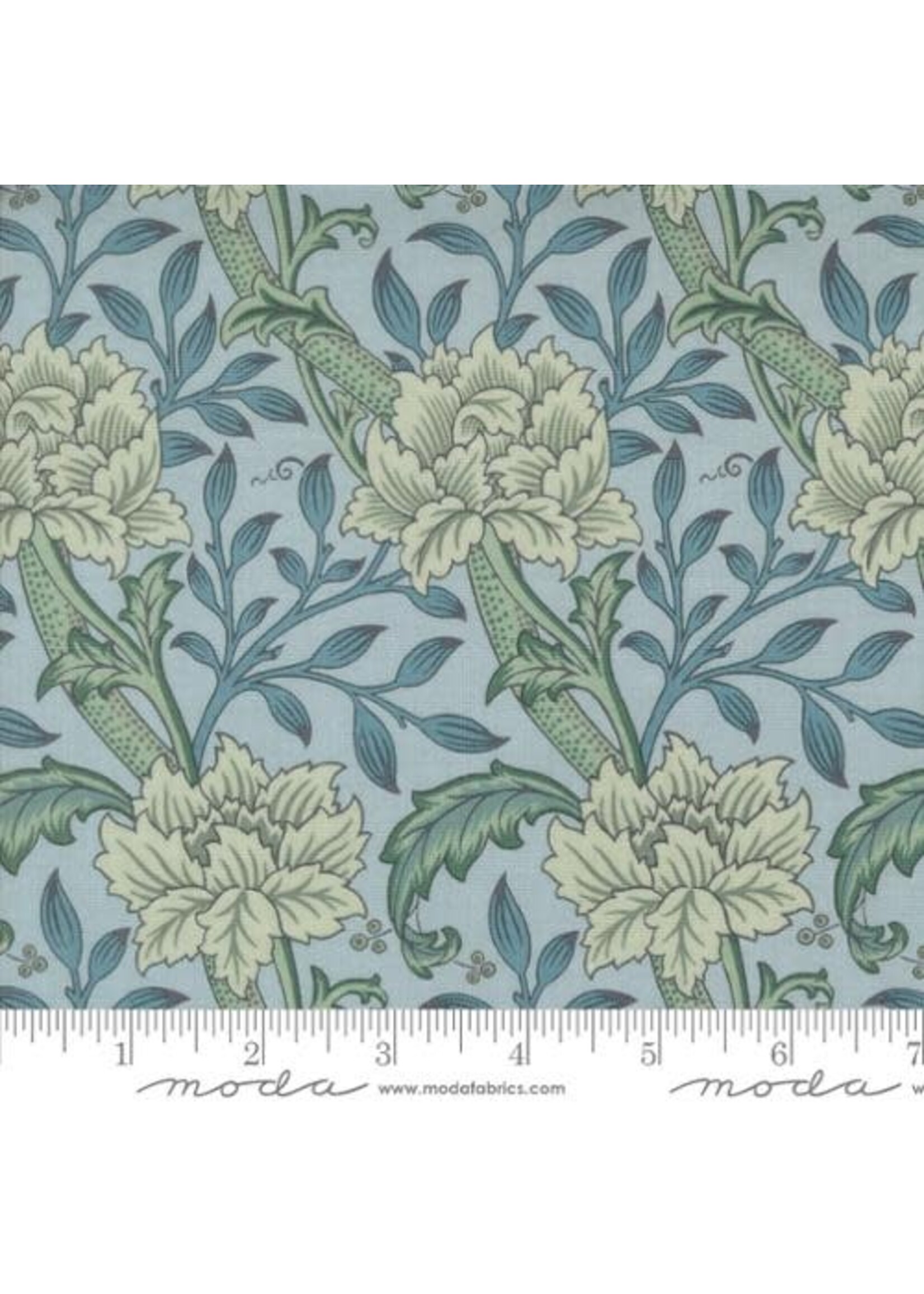 Moda Fabrics Morris Manor - Hammersmith Florals - Sky - 8391 13