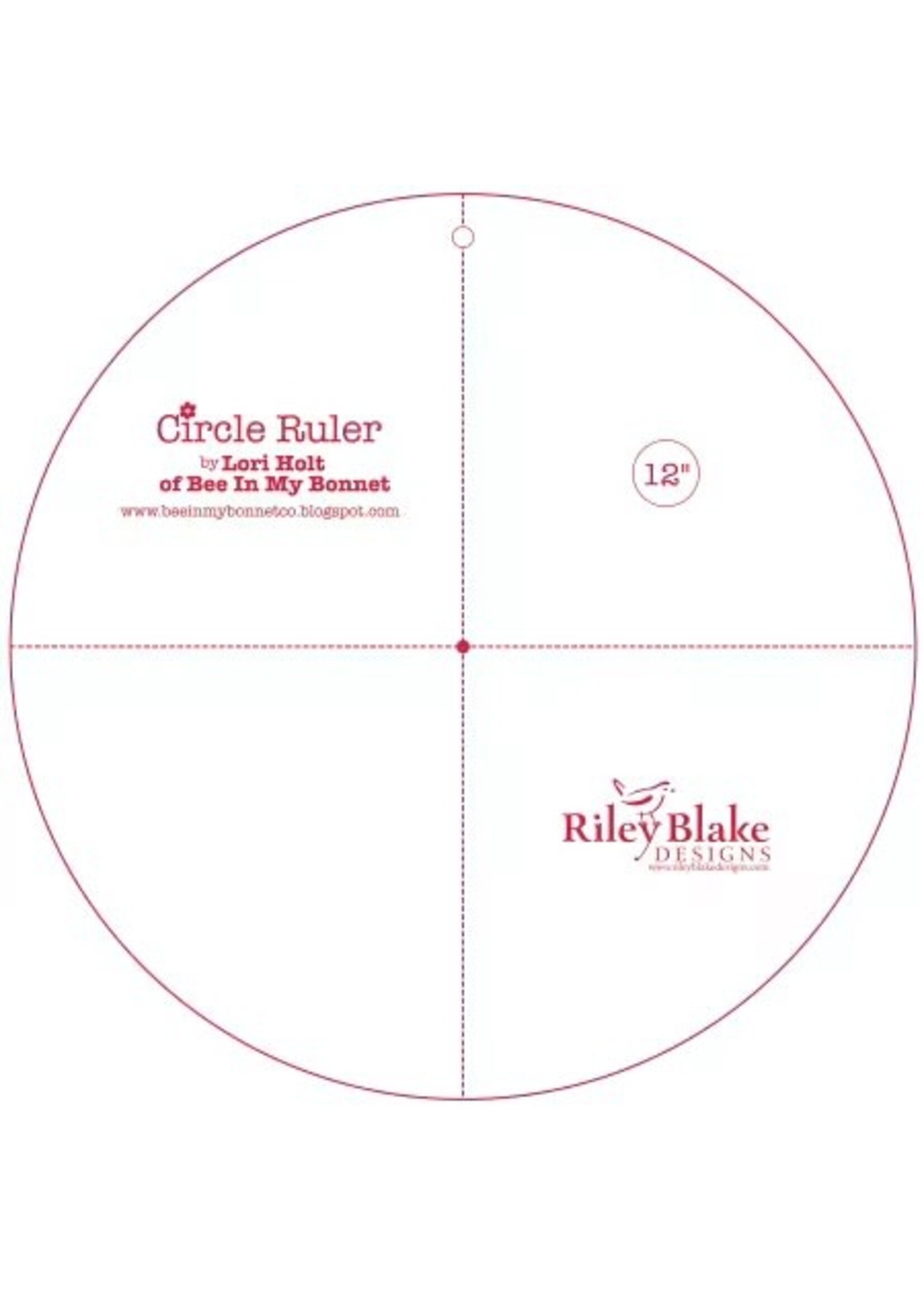 Riley Blake Designs Lori Holt - Circle Ruler - 12 inch