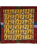 Vrolijke Driehoeken - 138 cm x 138 cm