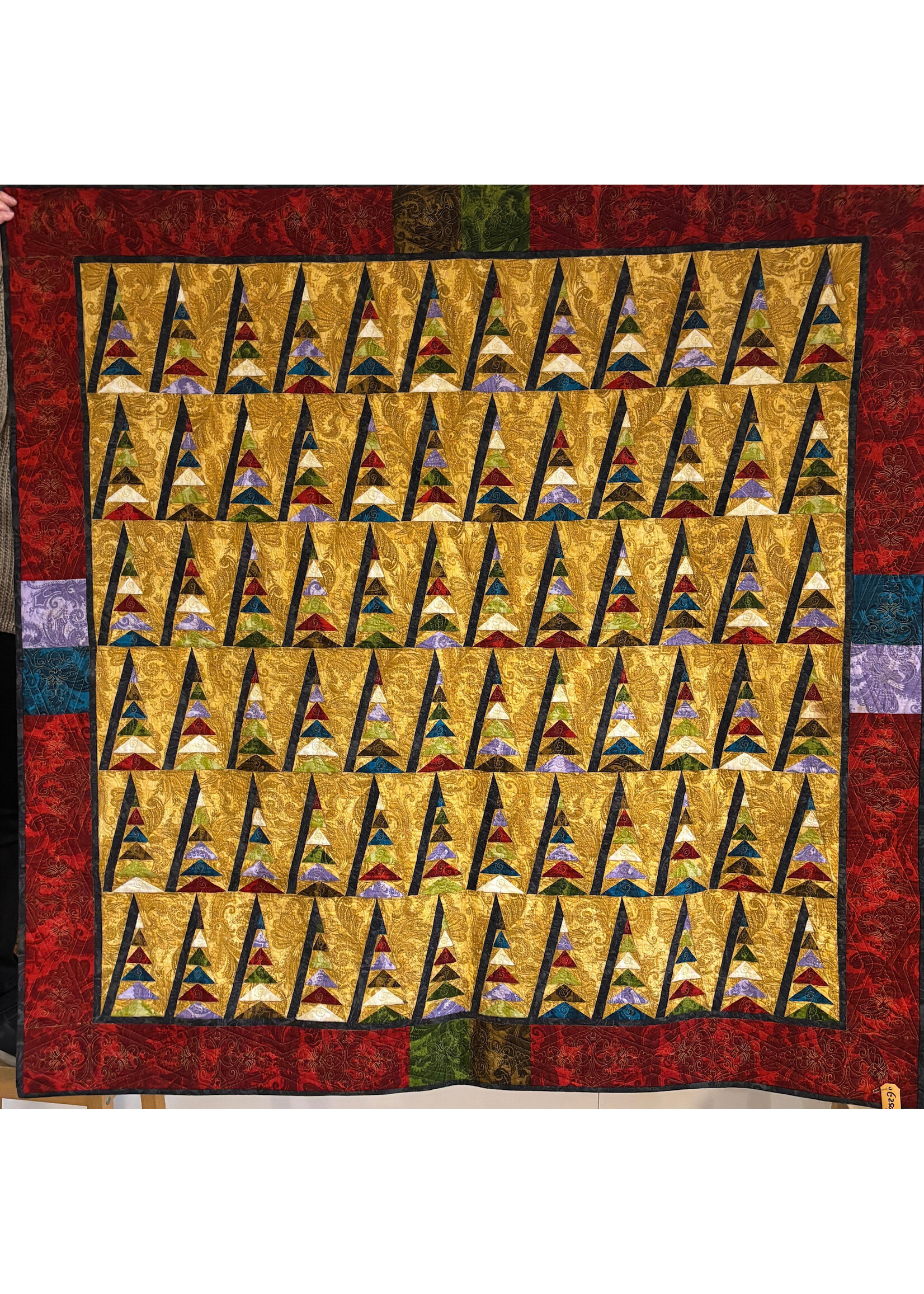 Vrolijke Driehoeken - 138 cm x 138 cm