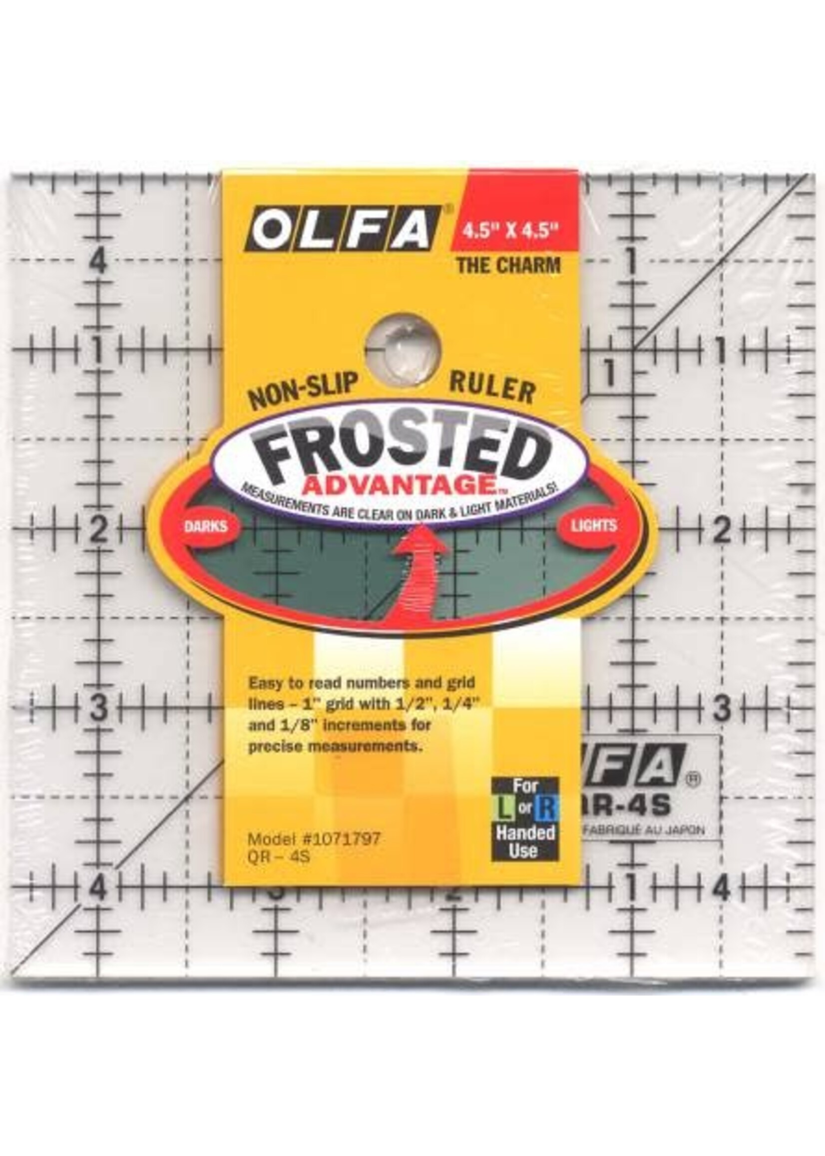 Olfa Liniaal - Frosted - Square - 4,5 inch