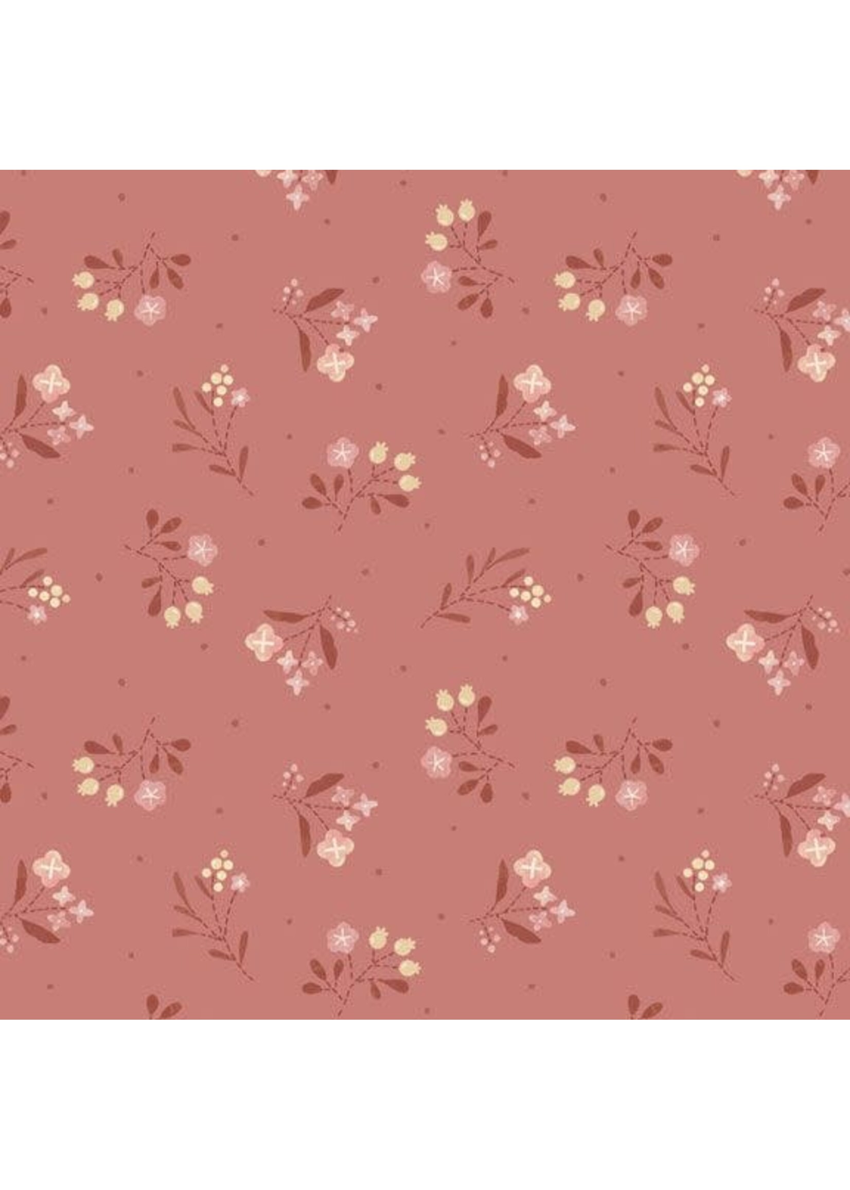 Marcus Fabrics Woolly Whims - Floral - Pink