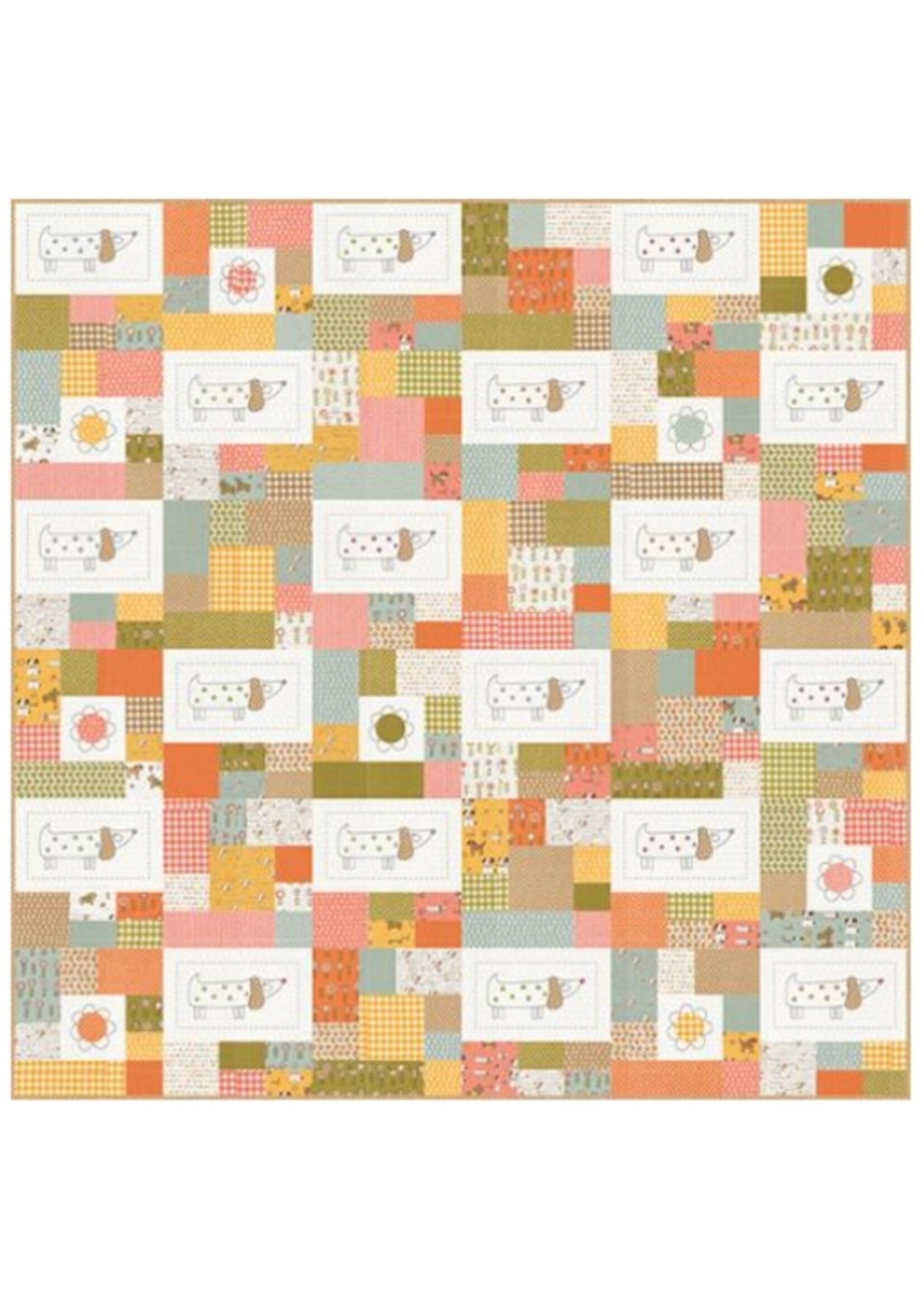 Moda Fabrics Stofpakket - Puppy Chow - Reservering