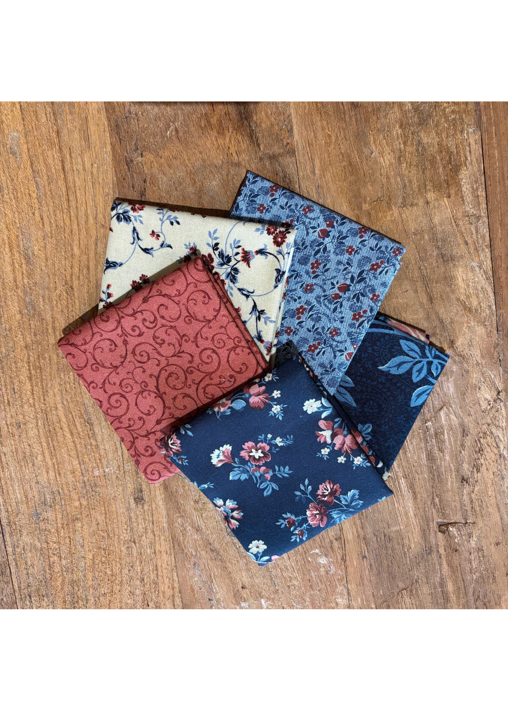 Timeless Treasures Stofpakket - Victory Garden - 5 Long Eights