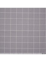 Kaffe Fassett Flannel - Design Wall Grid - Grey - Coupon - 125 cm x 110 cm