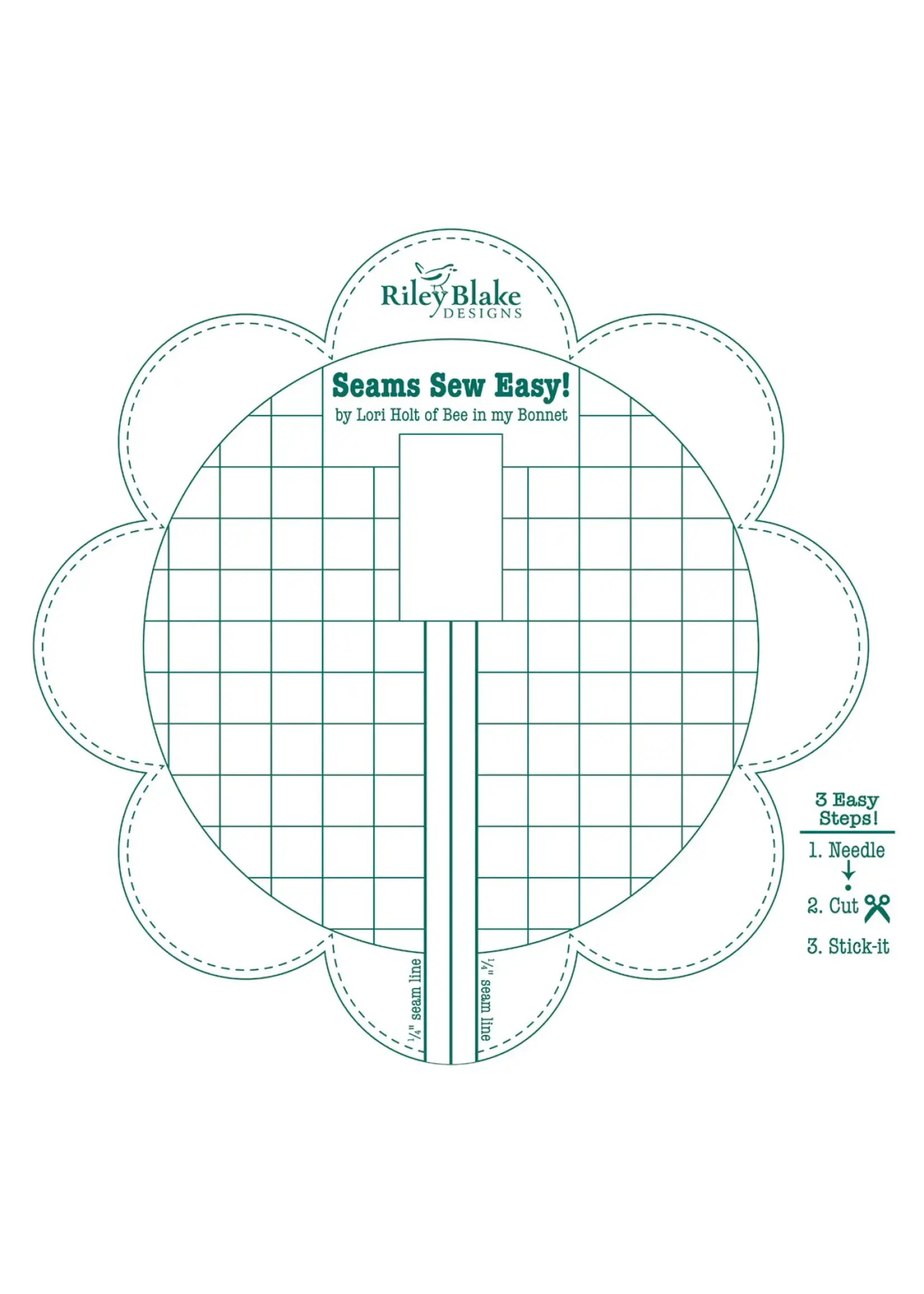 Riley Blake Designs Lori Holt - Bee In My Bonnet - Seam Guide - Jade