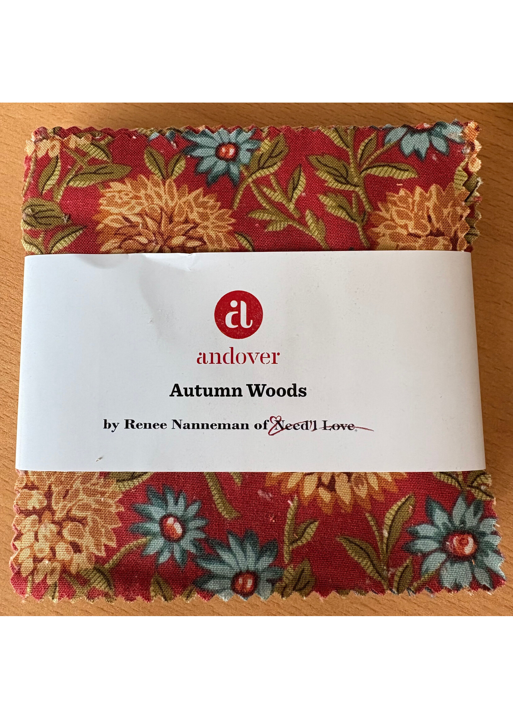 Andover Fabrics Charm Pack - Autumn Woods - Renee Nanneman - 5x5 inch - 42 Vierkanten