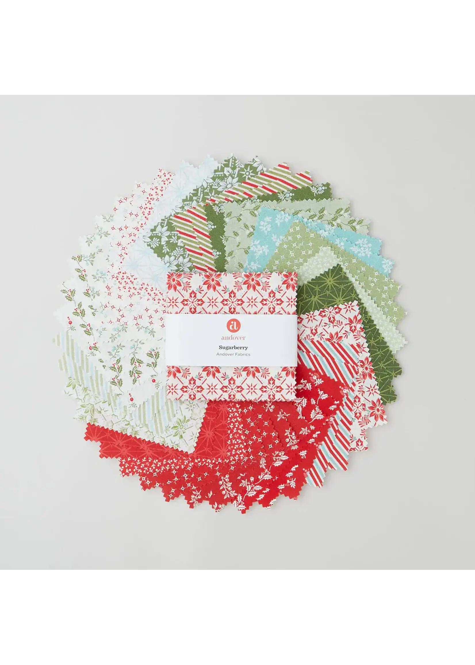 Andover Fabrics Charm Pack - Sugarberry - 5x5 inch - 42 Vierkanten