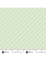 Andover Fabrics Sugarberry - Diagonal Stripe - Green - 1467T