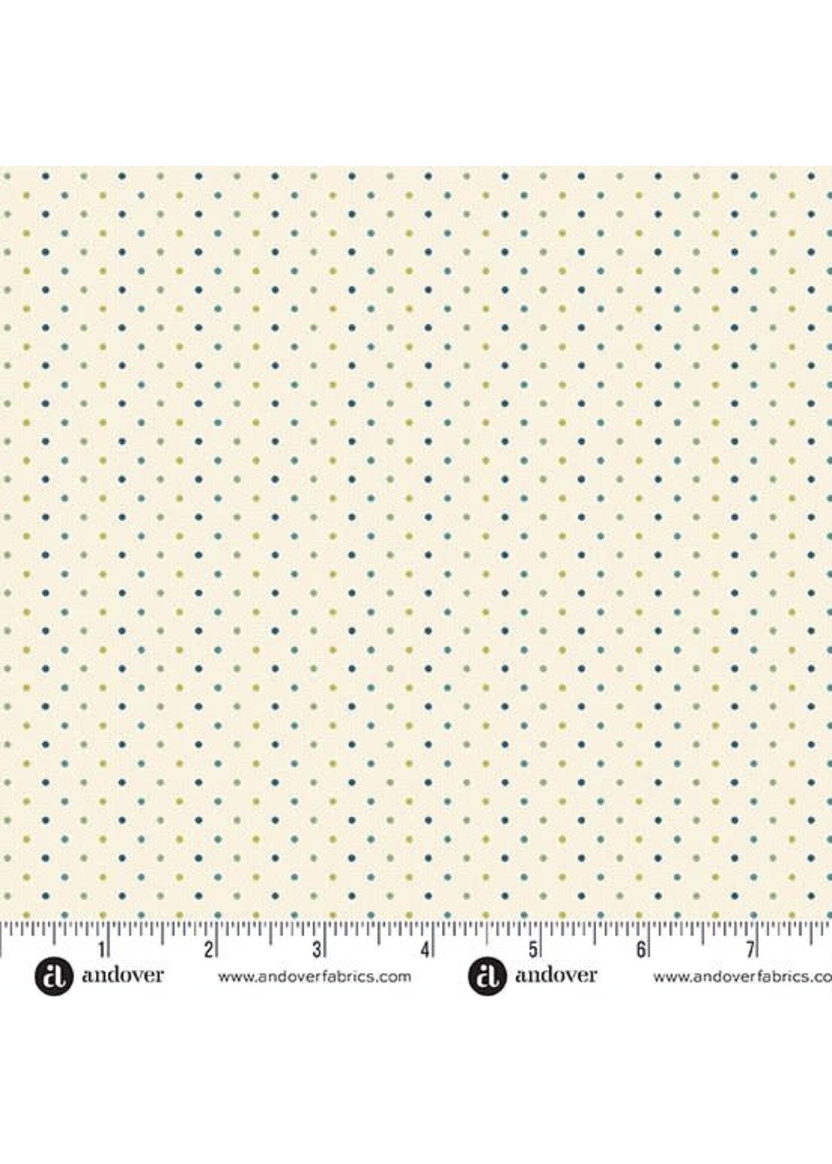 Andover Fabrics Edyta Sitar - Poppy Seeds - Caribbean - 1526LT