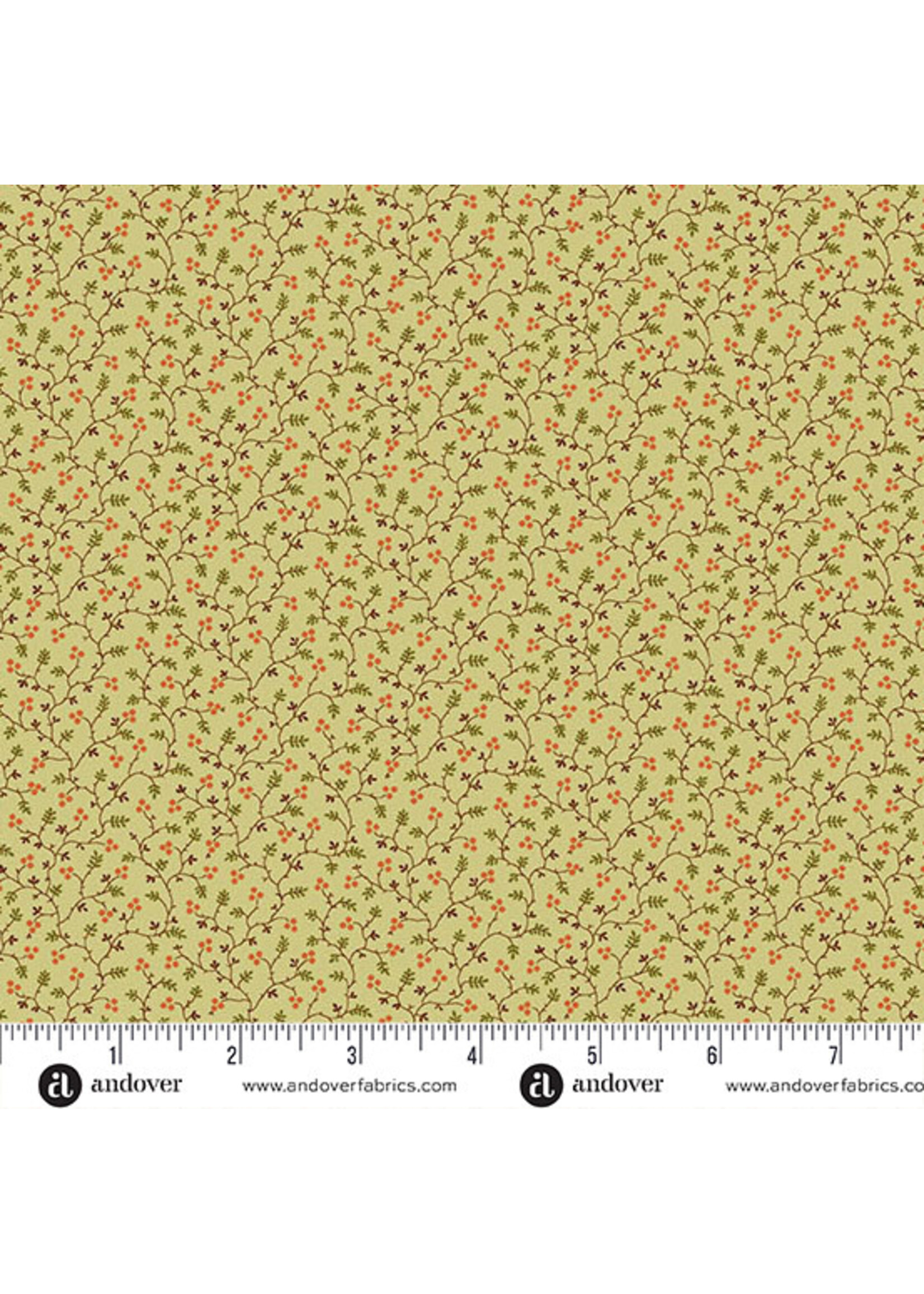 Andover Fabrics Renee Nanneman - Autumn Woods - Beryvine - Moss - 1552G