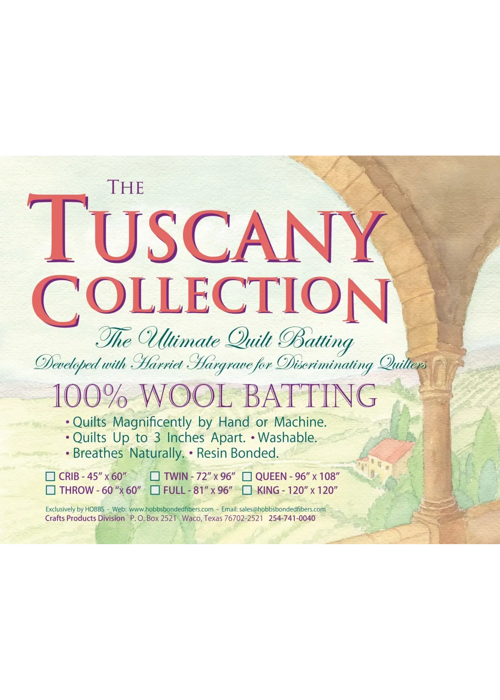 Hobbs Wool - 100% Wol - Queen - 108"x93" - 274 cm x 236 cm