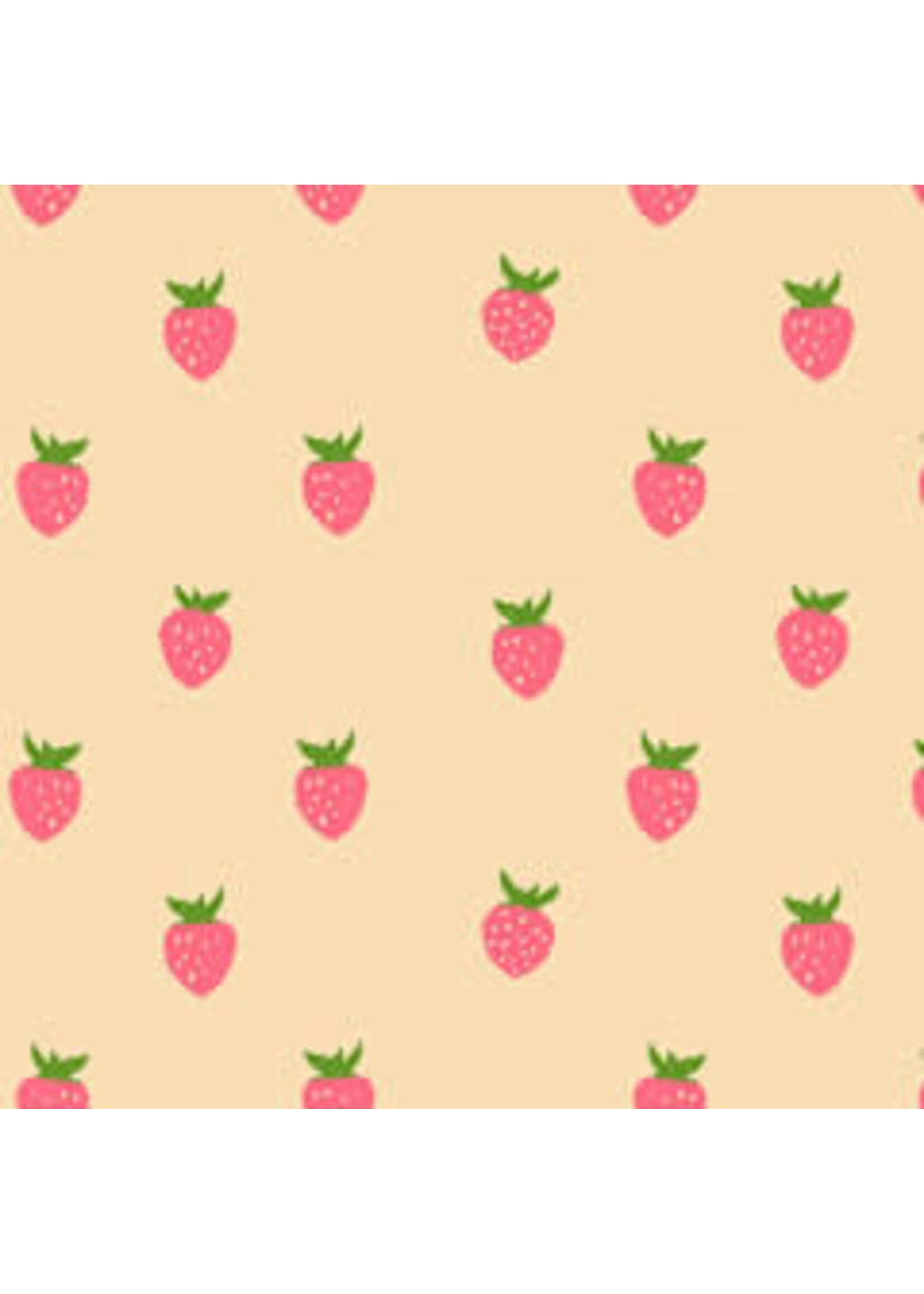 Windham Fabrics Meadows - Berry - Ecru - Coupon - 100 cm x 170 cm