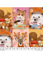 Free Spirit Fabrics Autumn Friends - Multi - Coupon - 45 cm x 110 cm