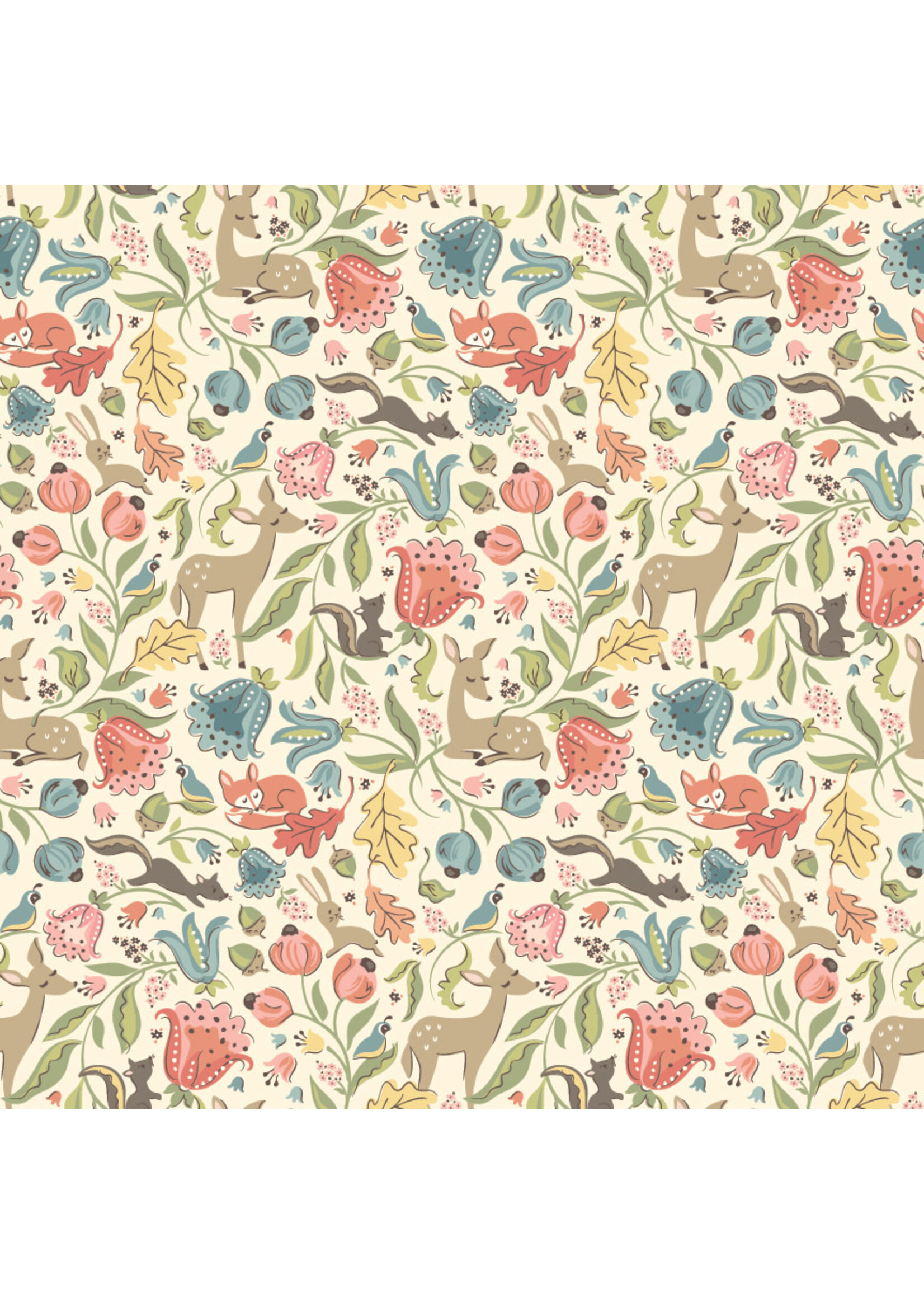 Poppie Cotton Poppie Cotton - Wildwood Dwelling - Dear Meadow - Cream - 25100