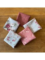 Stof Fabrics Stofpakket - Sofie Rose - 5 Long Eights (25 cm x 55 cm)