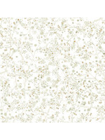 Henry Glass Fabrics Little Ones - Small vine & buts - Cream - Coupon - 90 cm x 110 cm