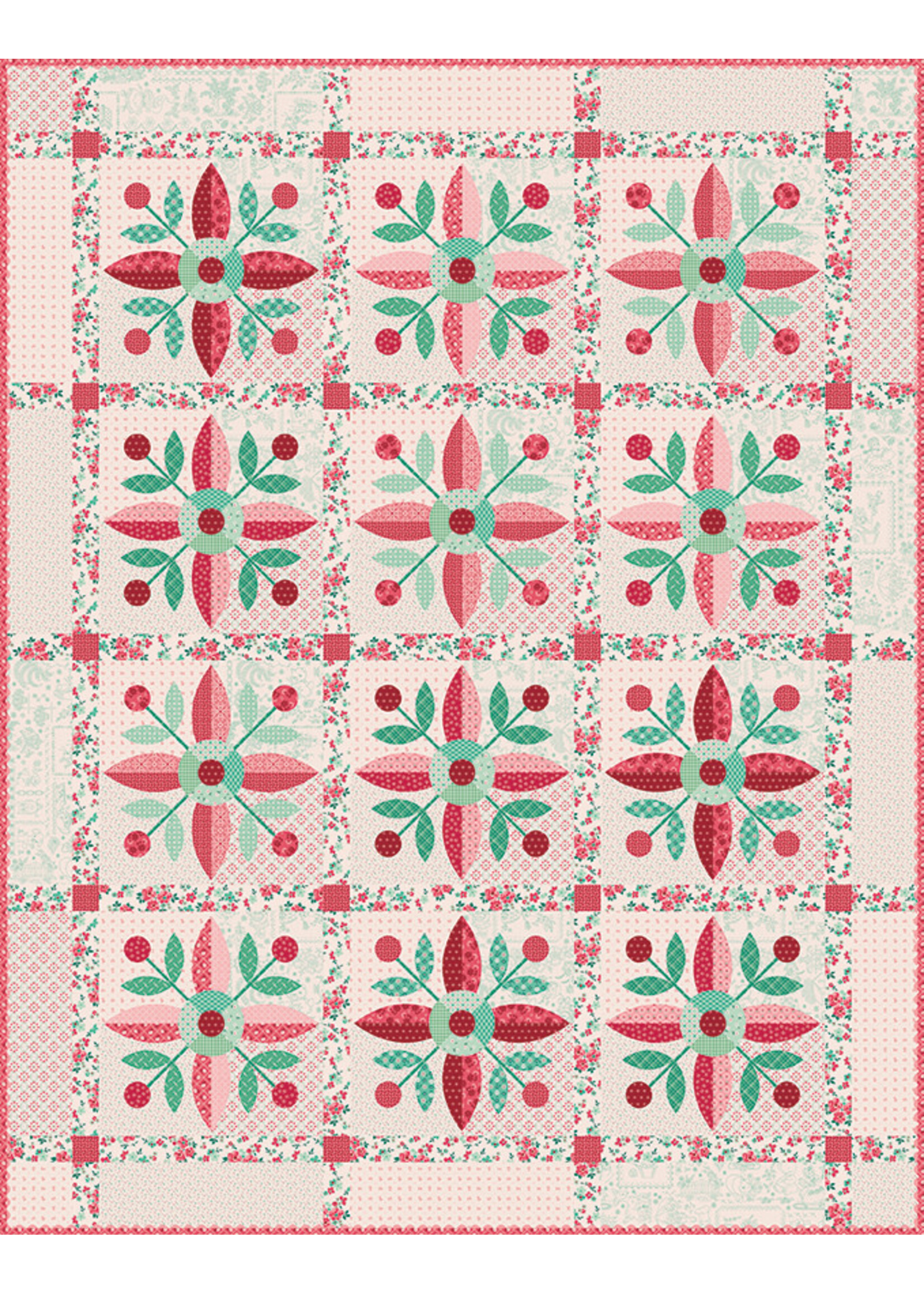 Riley Blake Designs Pre-order - Vintage Applique Quiltkit - Lori Holt