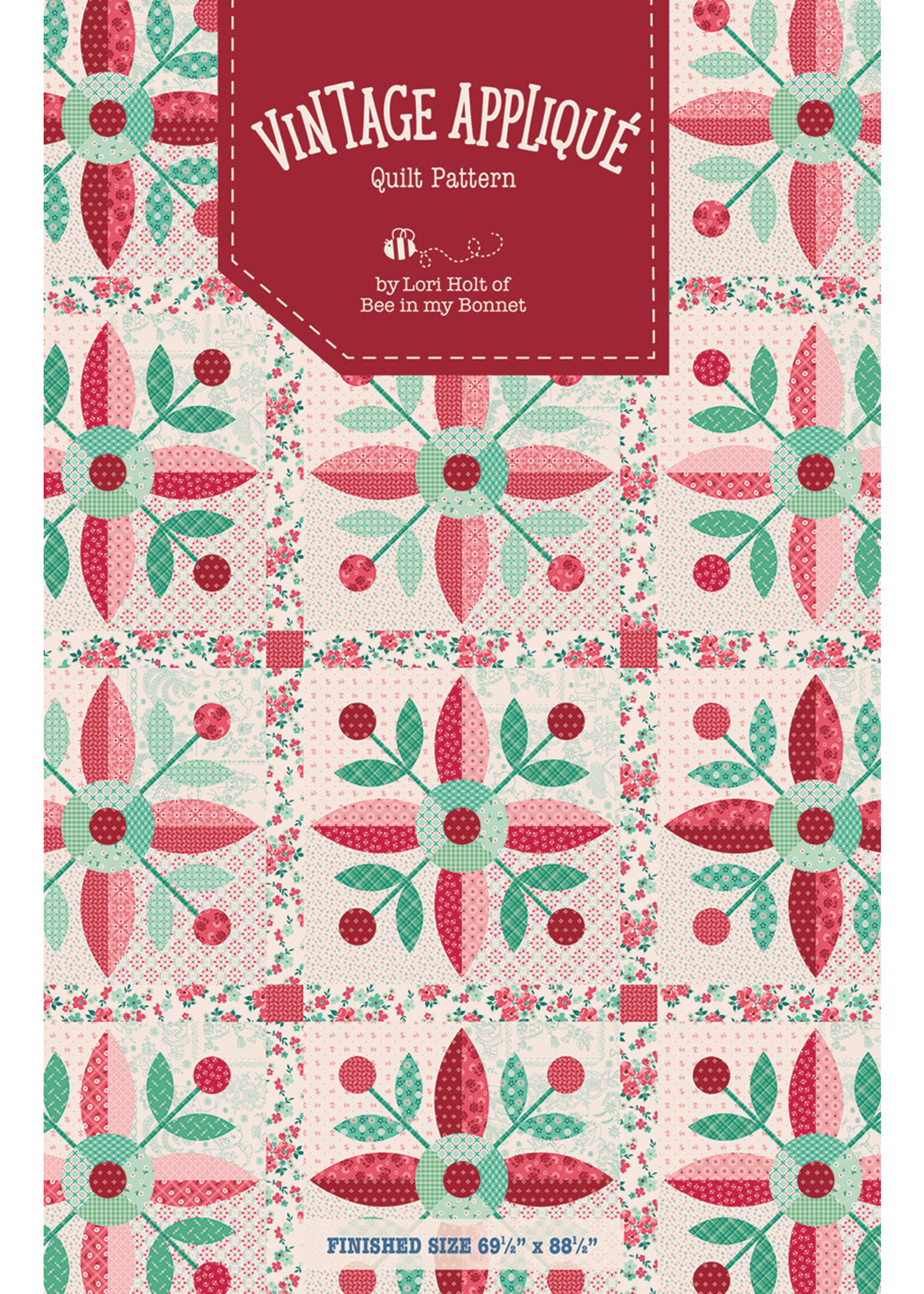 Riley Blake Designs Geïnteresseerd - Vintage Applique Quiltkit - Lori Holt